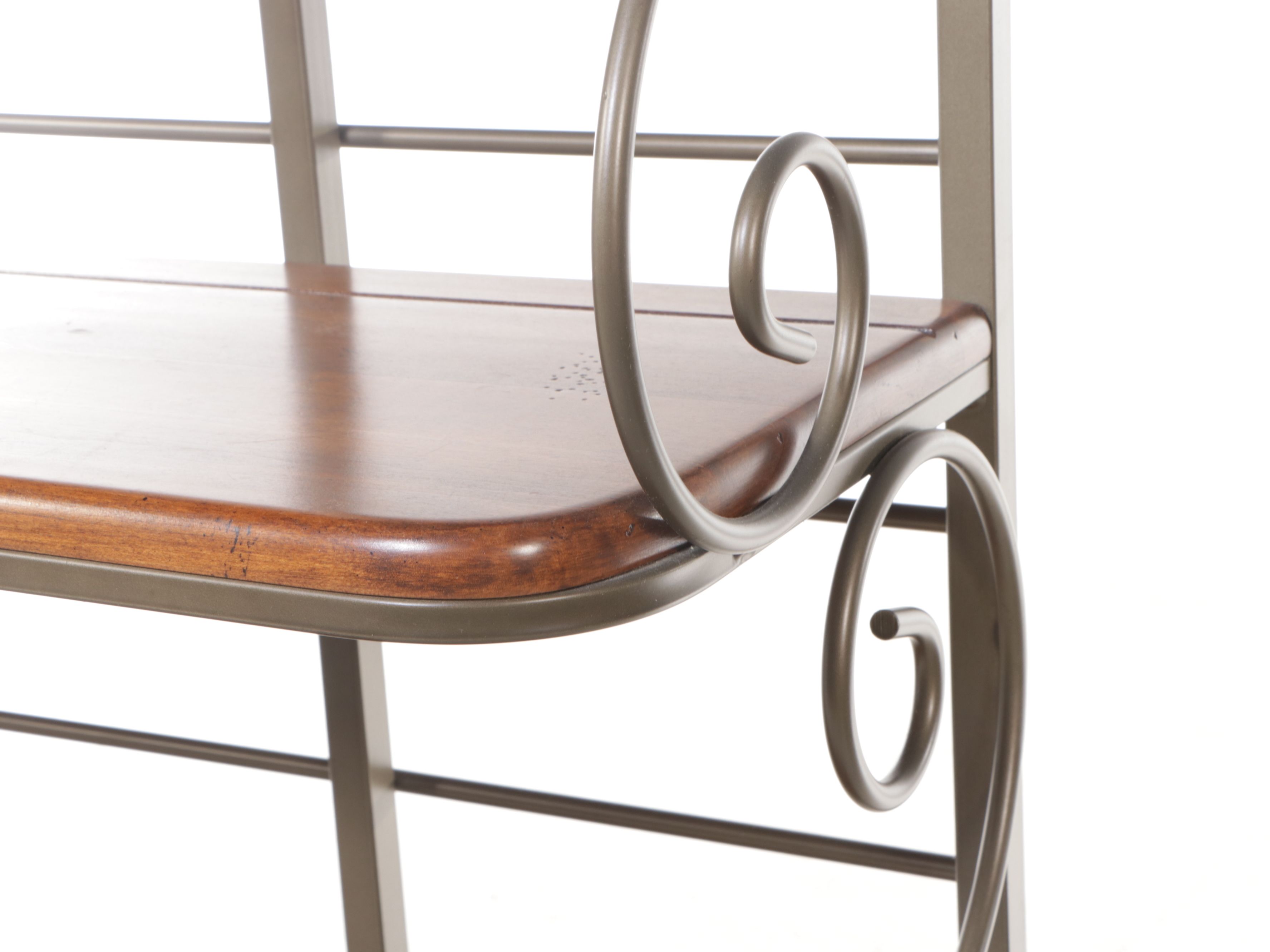 Charleston Forge Metal and Wooden Baker's Rack