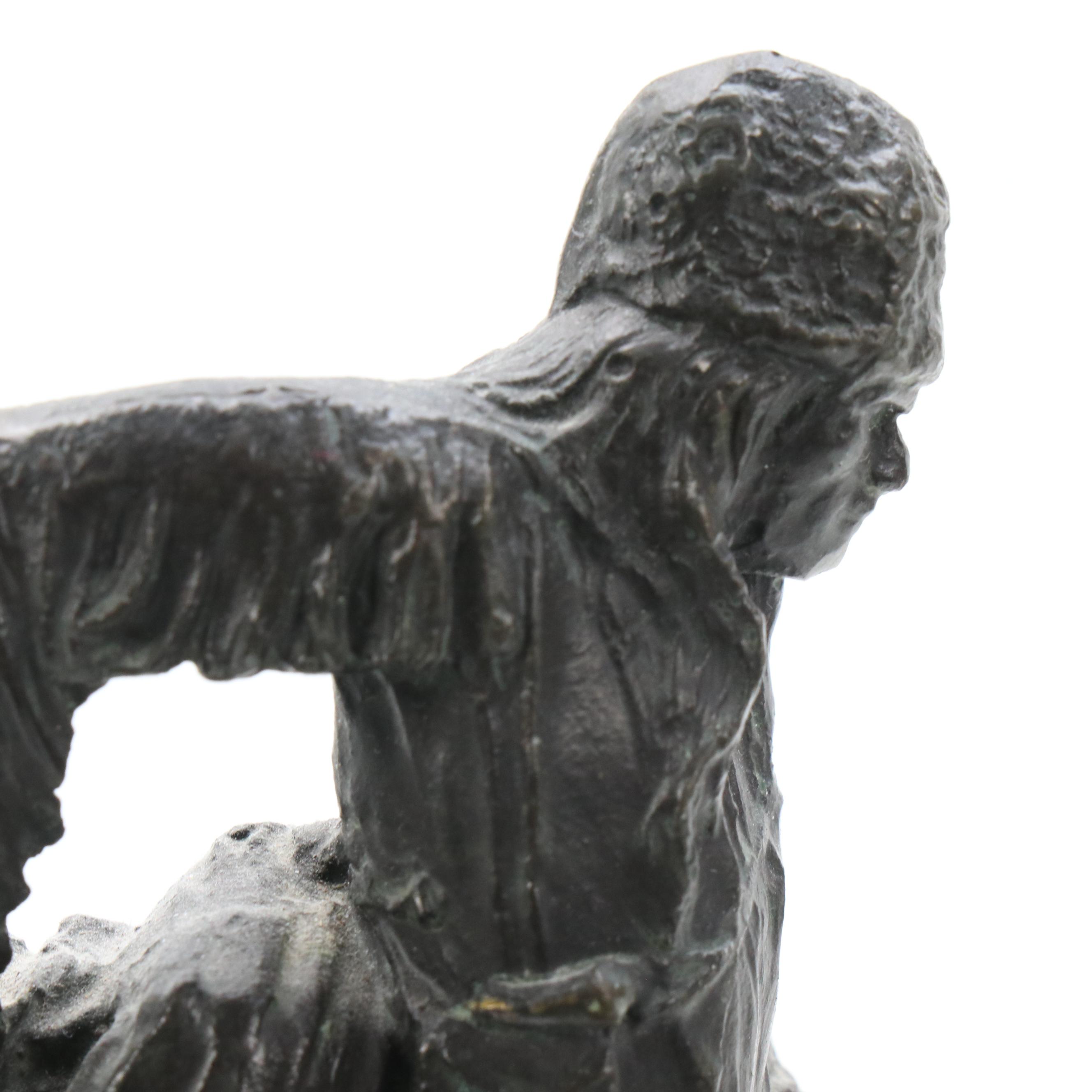 Bronze Sculpture After Frederic Remington "Mountain Man"