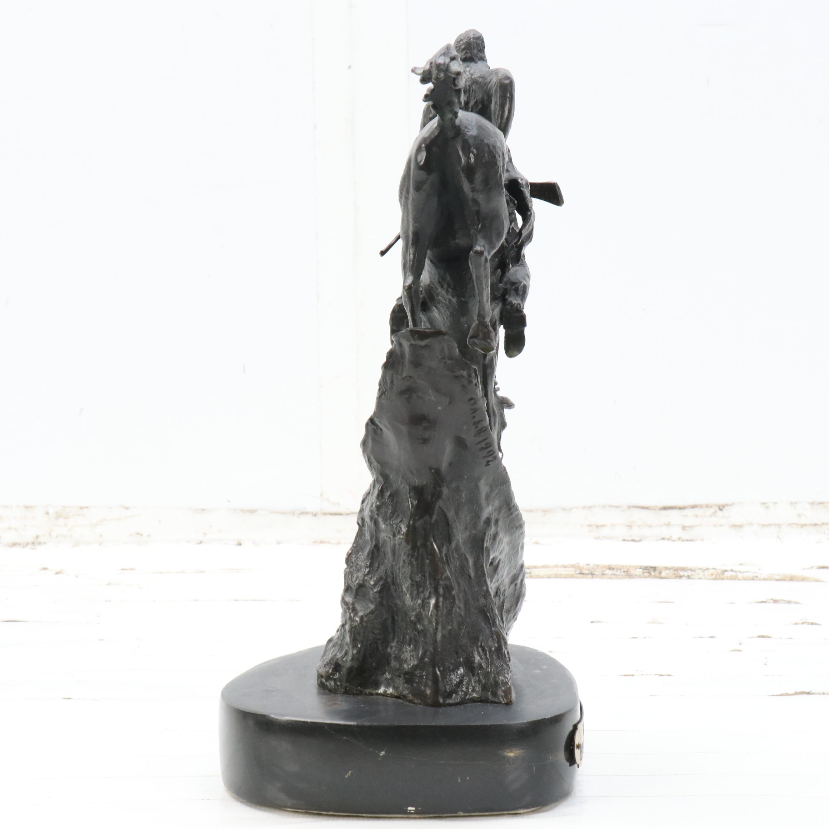 Bronze Sculpture After Frederic Remington "Mountain Man"