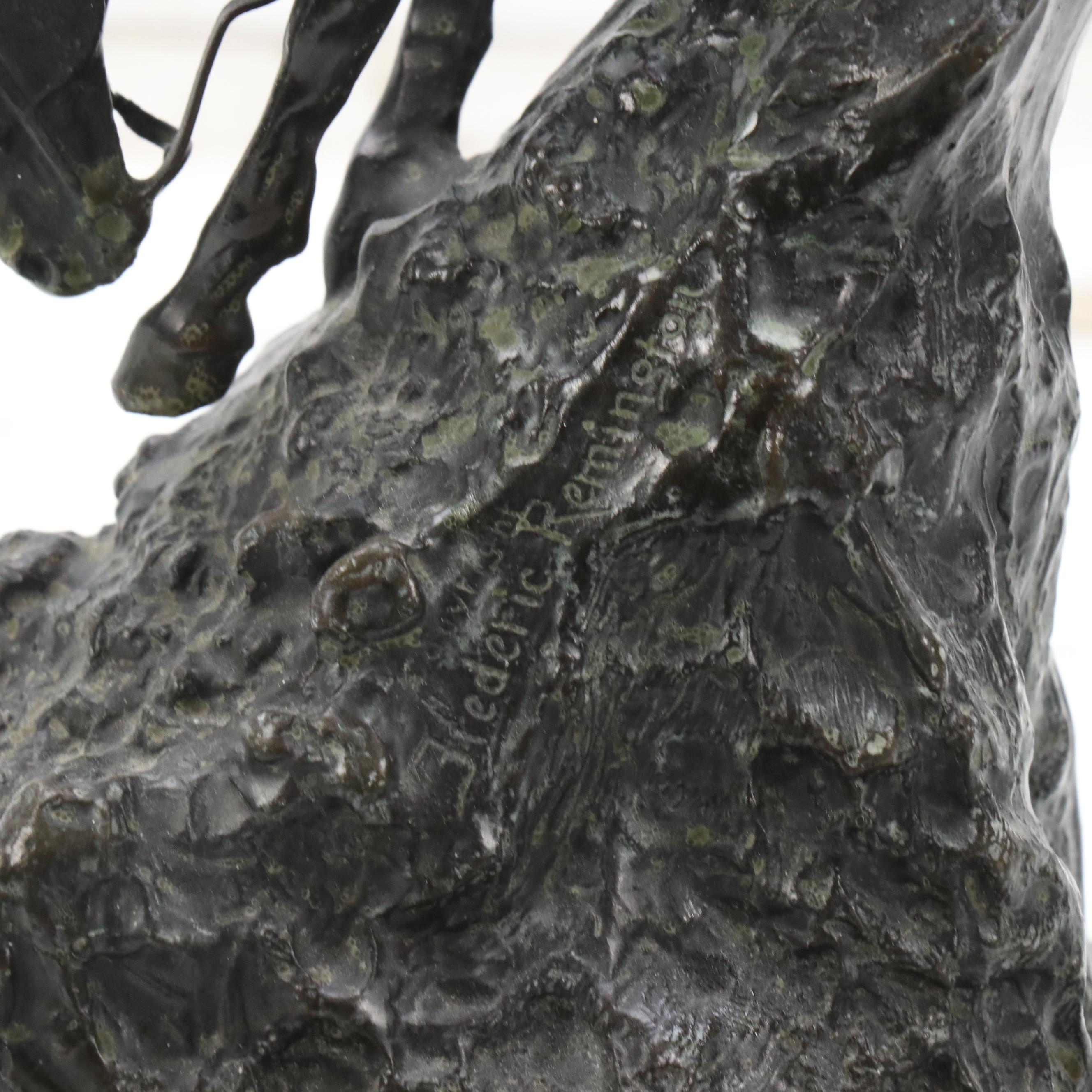 Bronze Sculpture After Frederic Remington "Mountain Man"