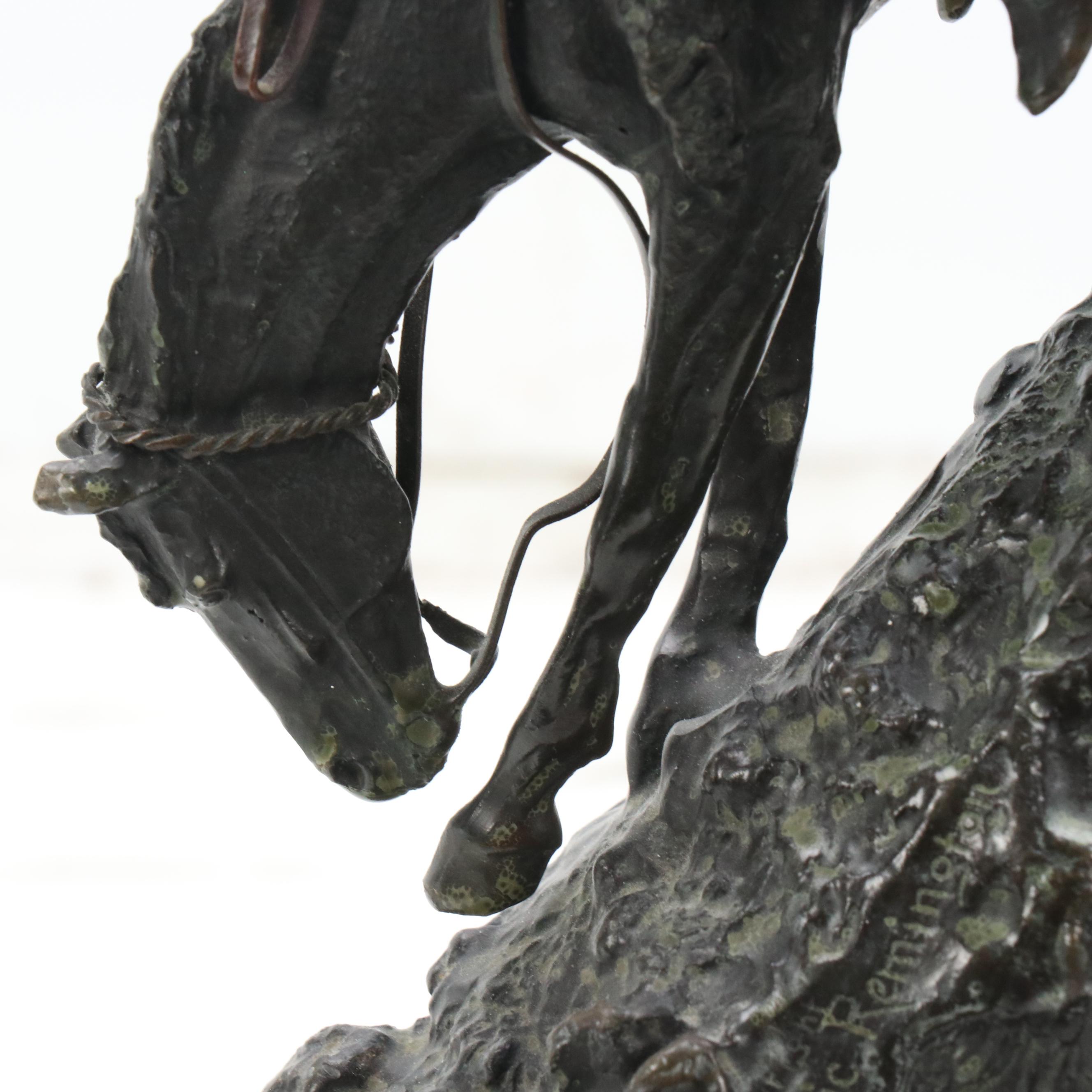 Bronze Sculpture After Frederic Remington "Mountain Man"