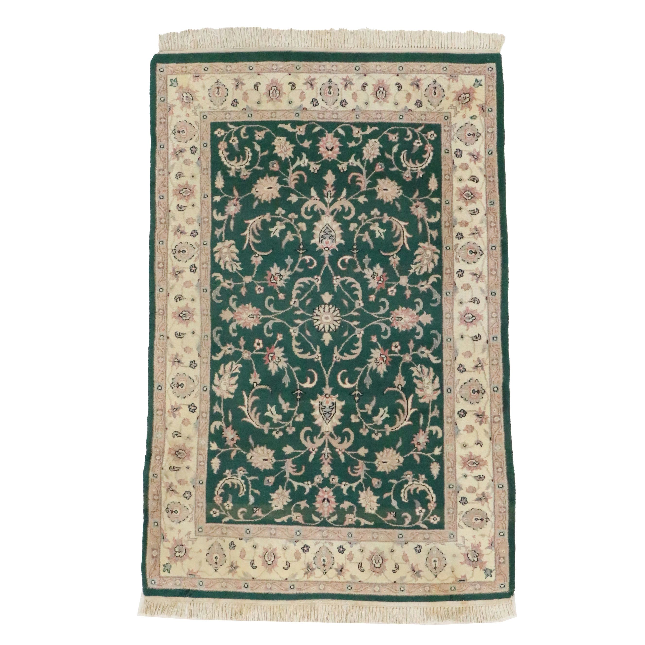 3'10 x 6'4 Hand-Knotted Indo-Persian Tabriz Area Rug