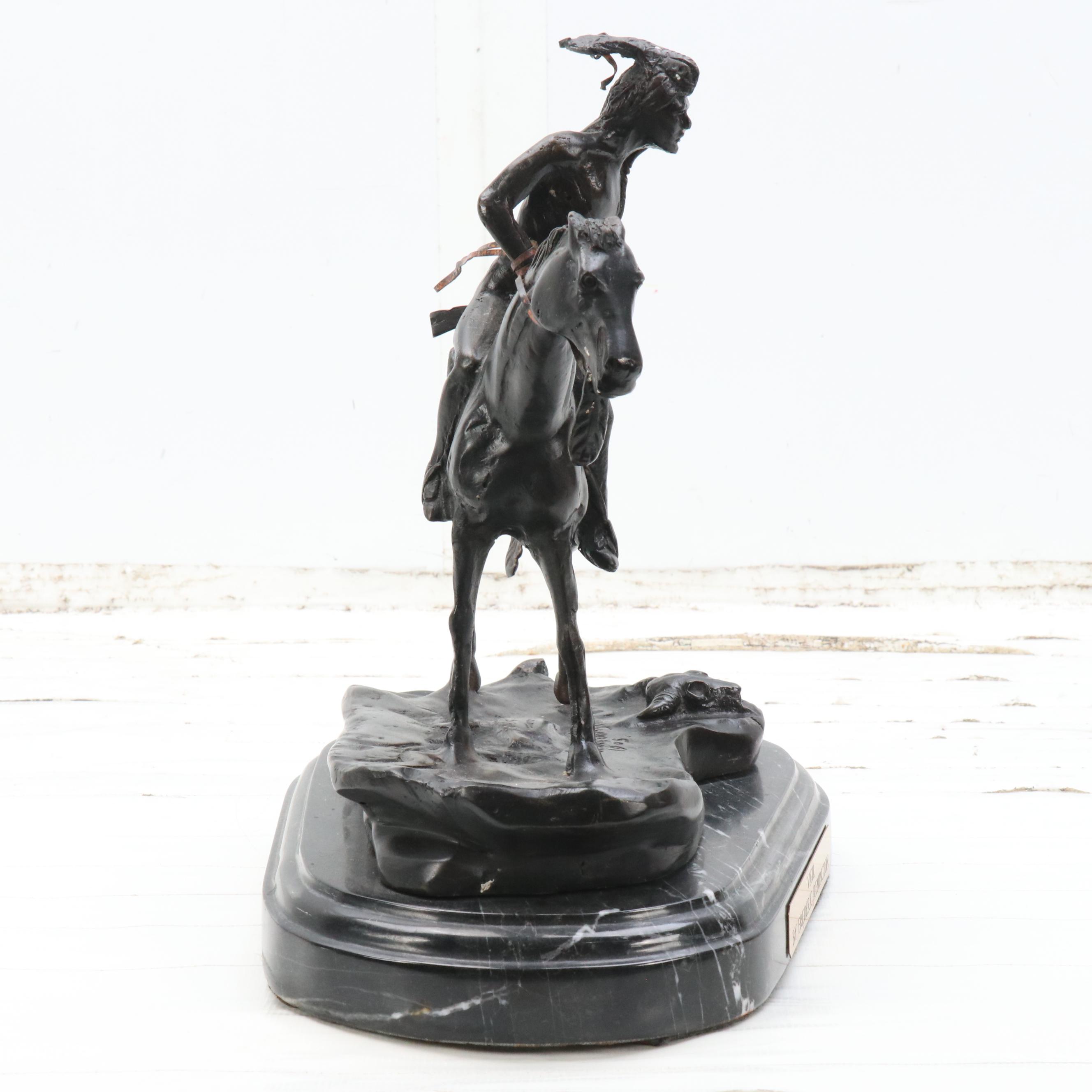 Bronze Sculpture After Frederic Remington "Vigil"