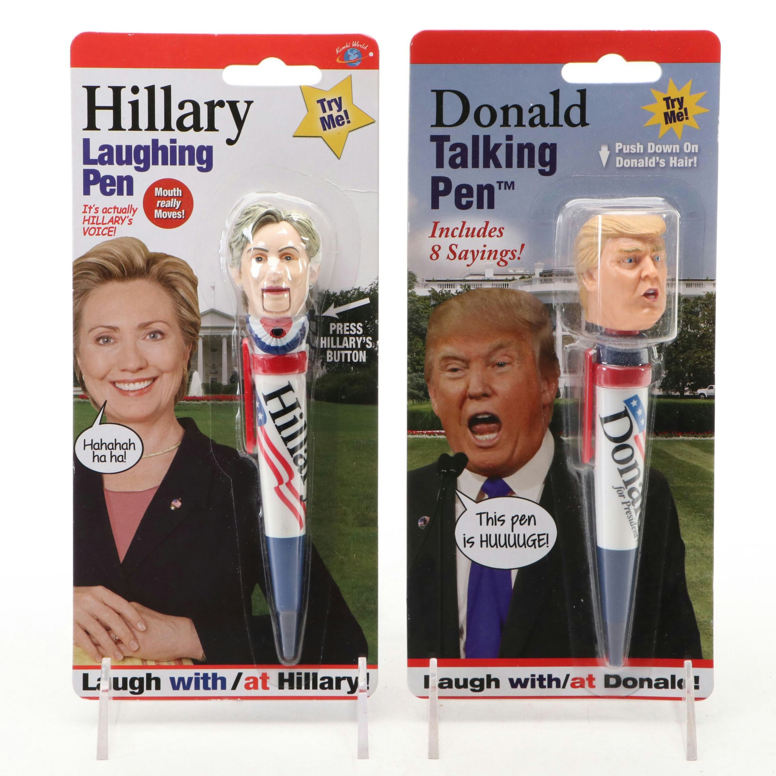 Hillary Clinton and Donald Trump Political Talking Pens