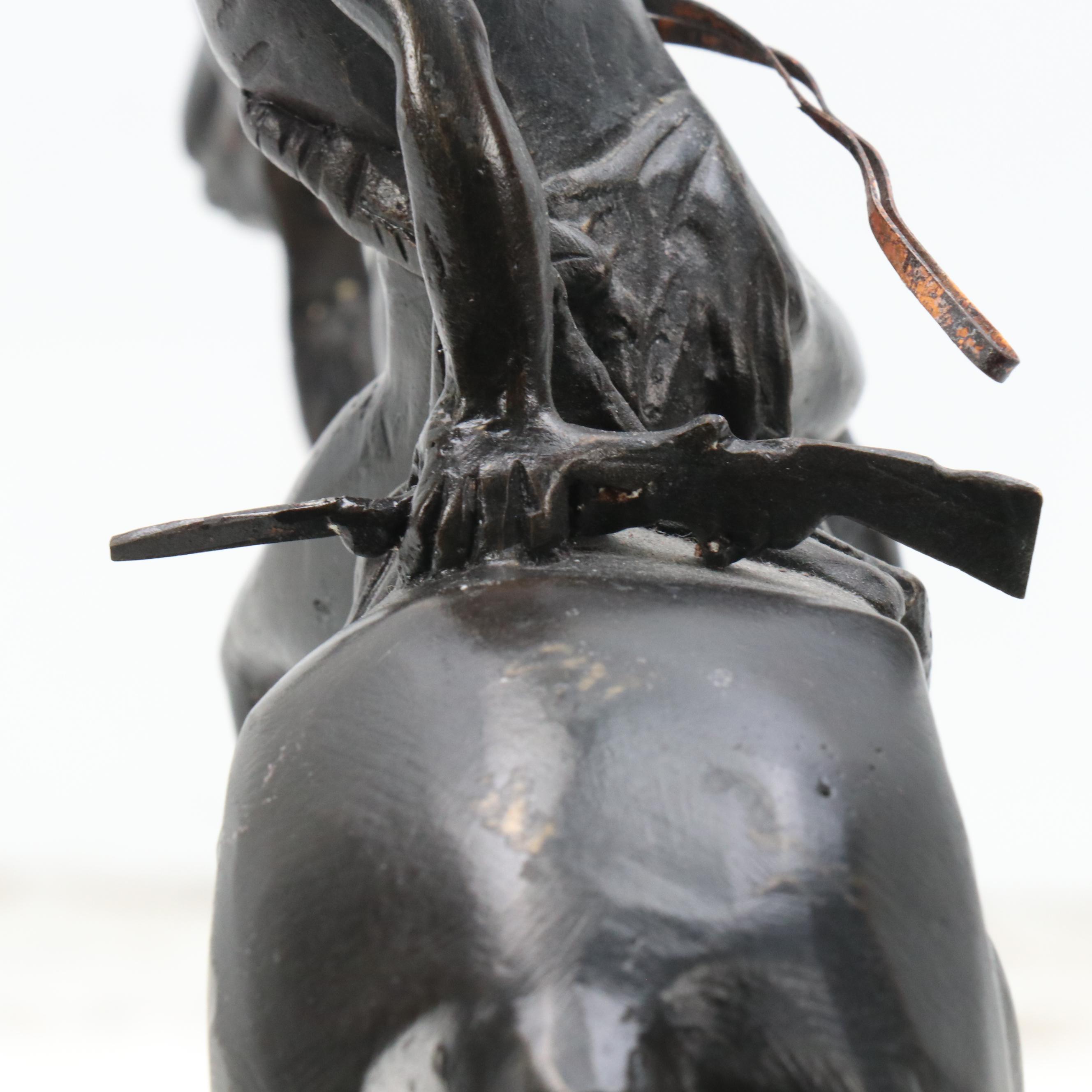 Bronze Sculpture After Frederic Remington "Vigil"