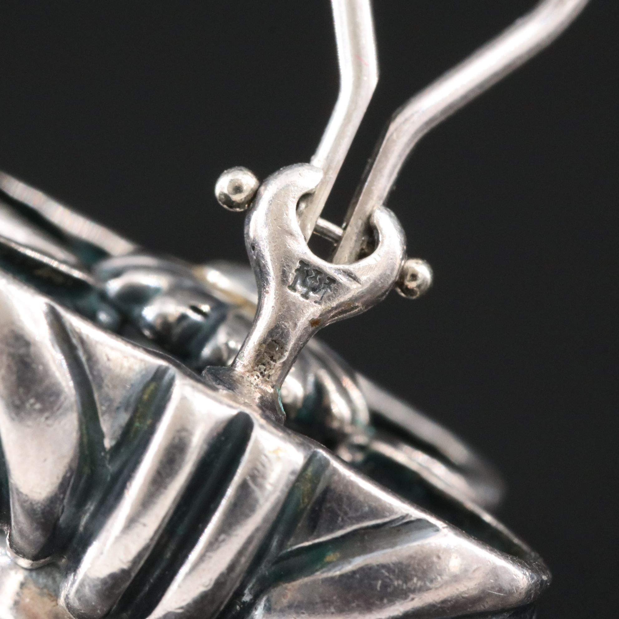 Caviar by Lagos Sterling and Black Onyx Fluted Clip Earrings with 18K Accents