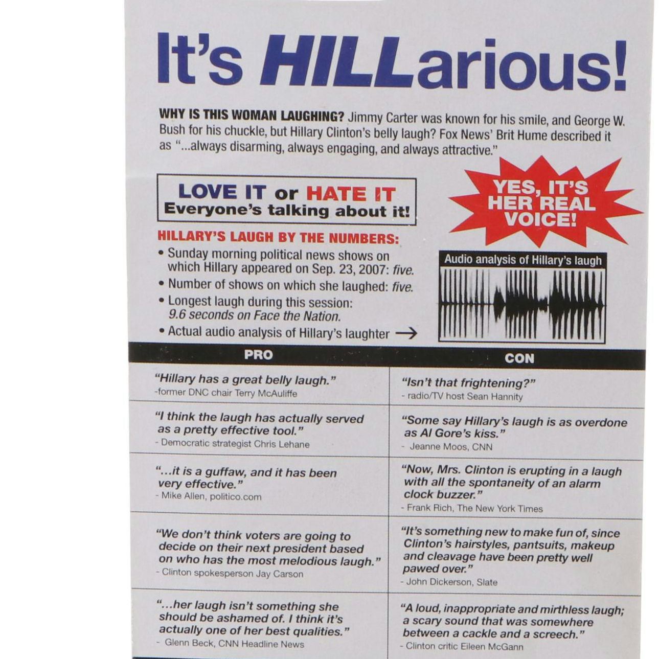 Hillary Clinton and Donald Trump Political Talking Pens