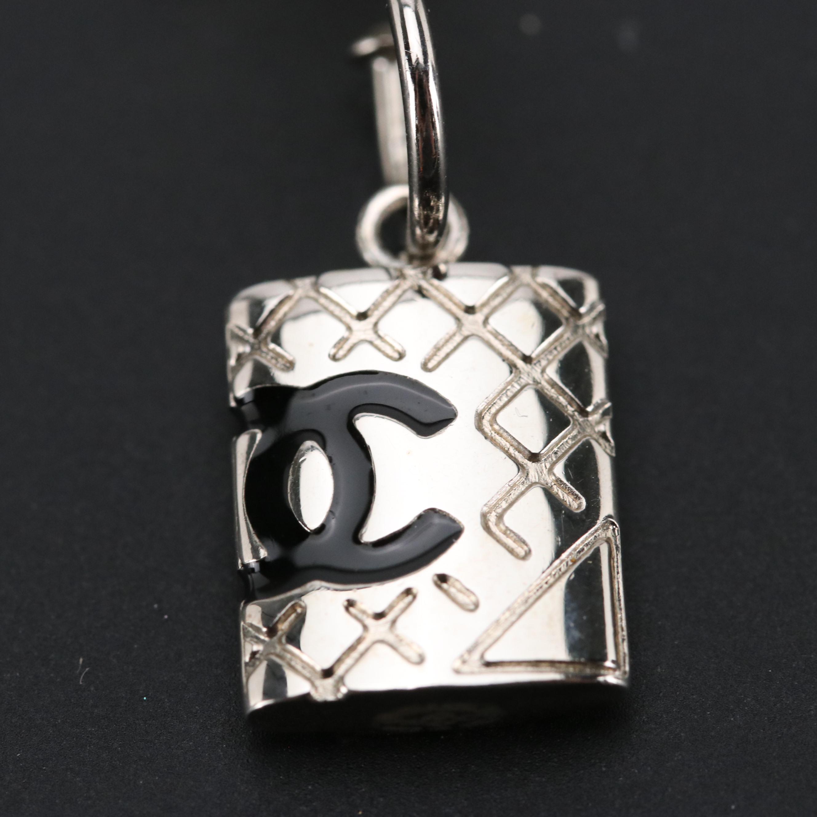 Chanel Cambon Ligne Dangling Earrings in Box, 2000s