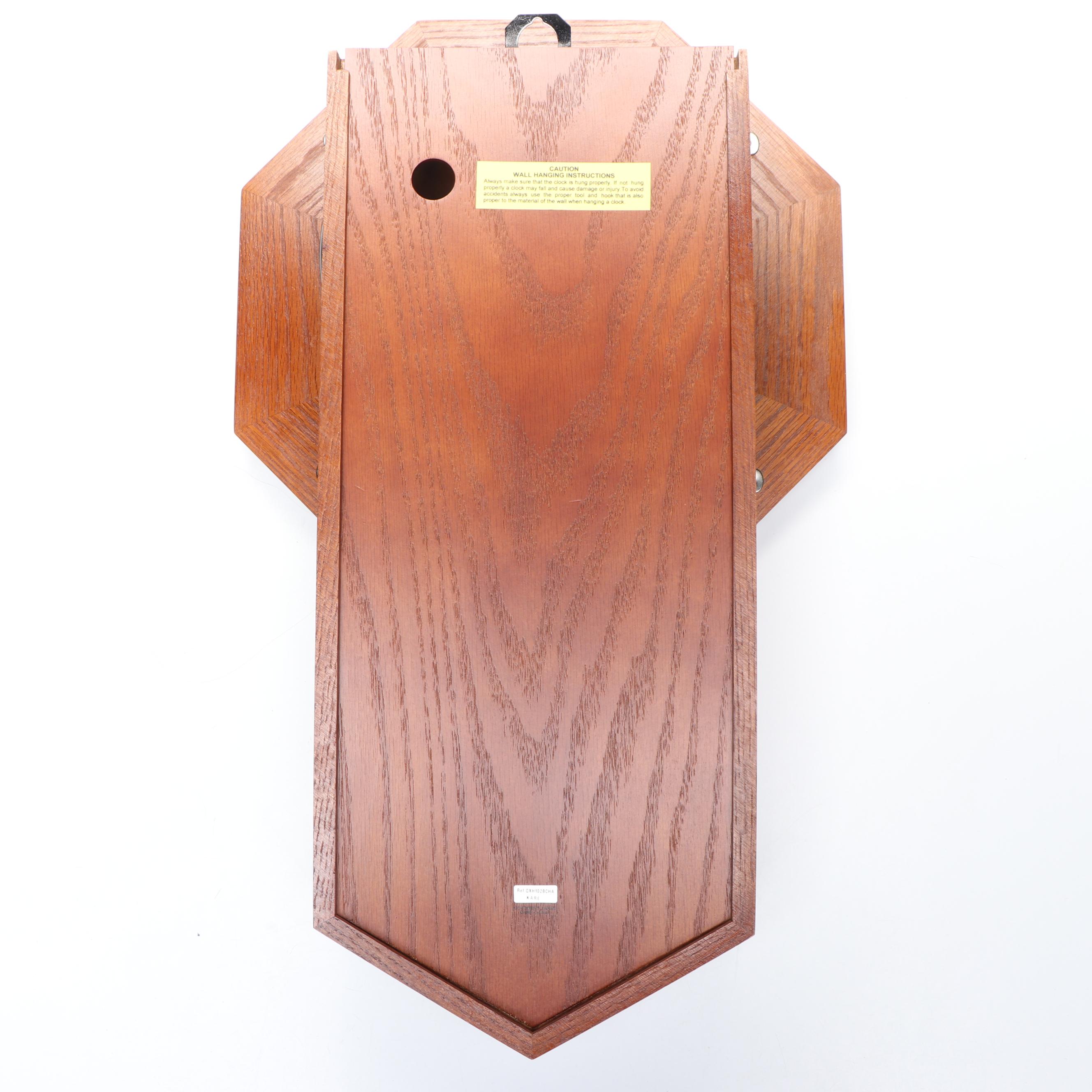 Seiko Octagon Wooden Wall Clock