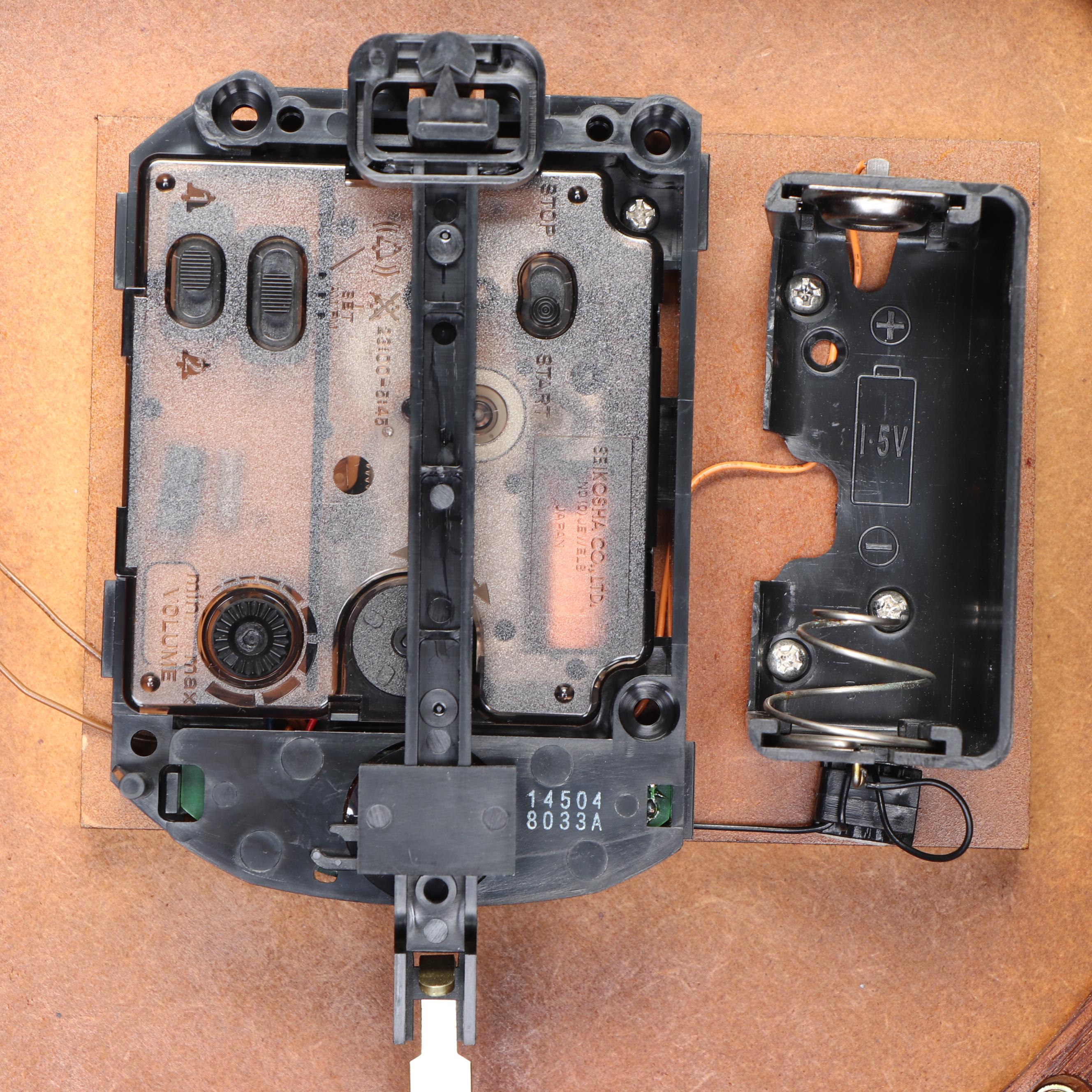 Seiko Octagon Wooden Wall Clock