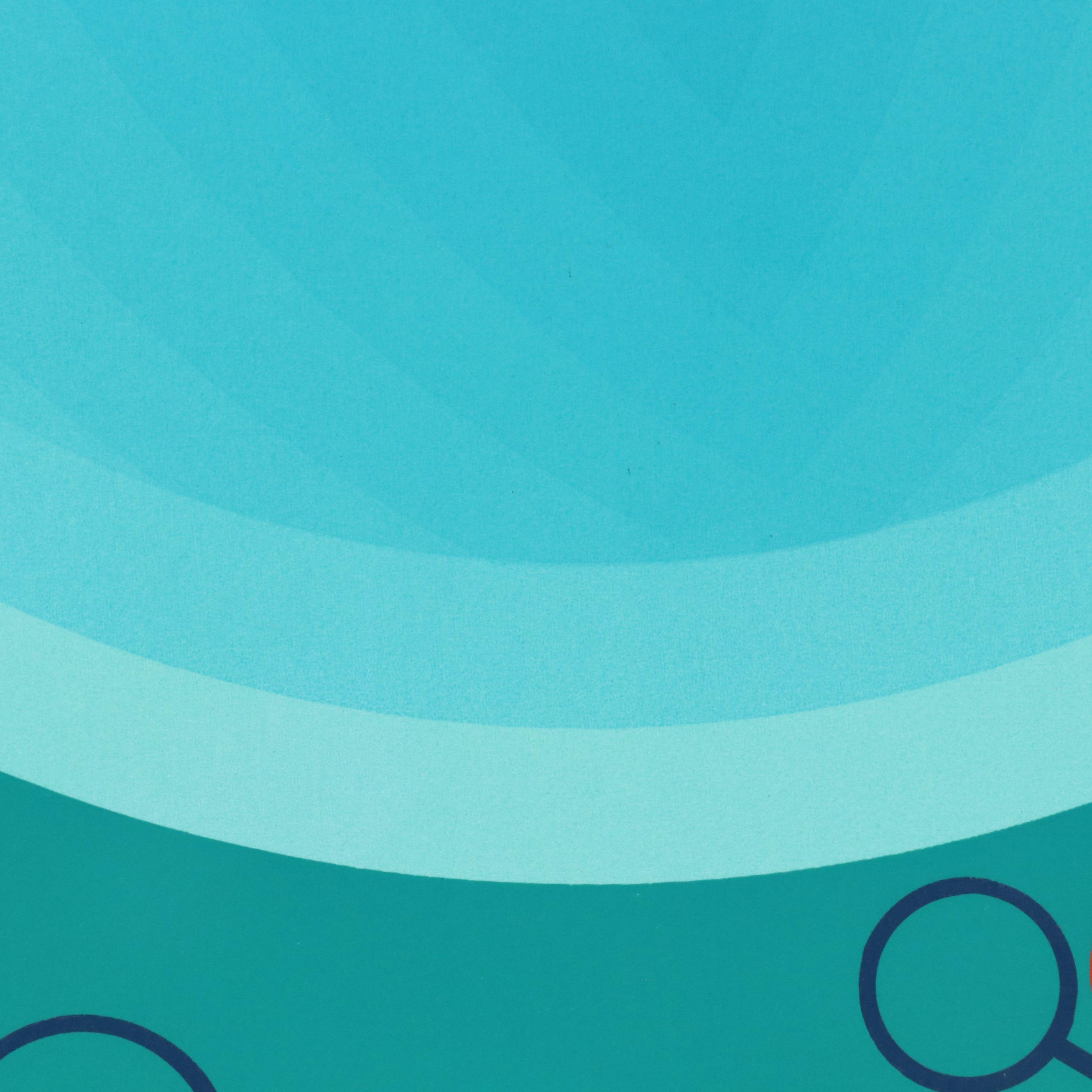 Nobuteru Shimotakahara Op Art Serigraph "Composition of Time and Space (C-101)"