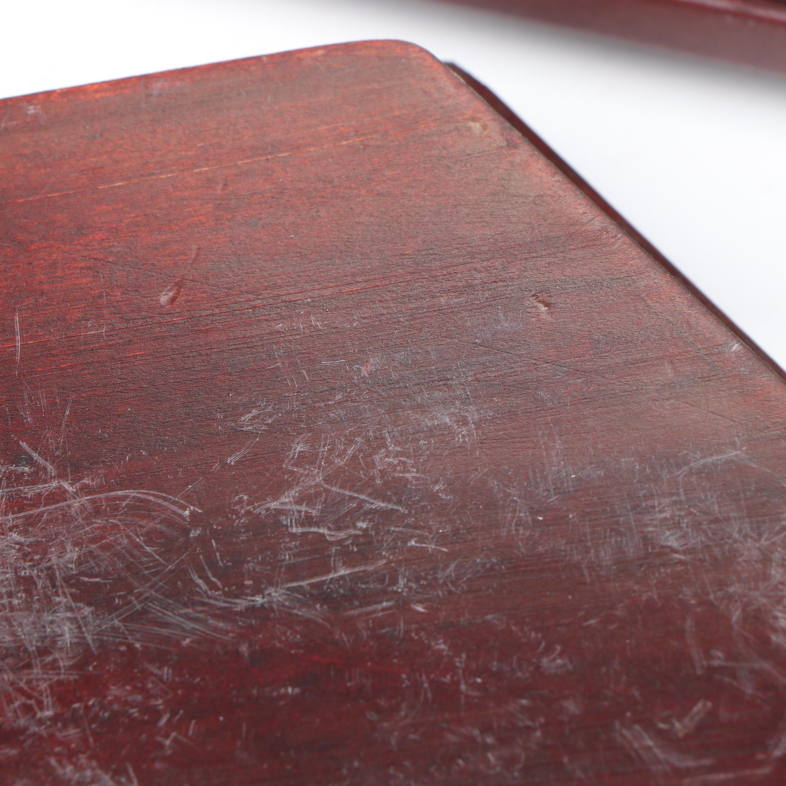 Royal Doulton "Flambé" Porcelain Elephants with Wood Stands