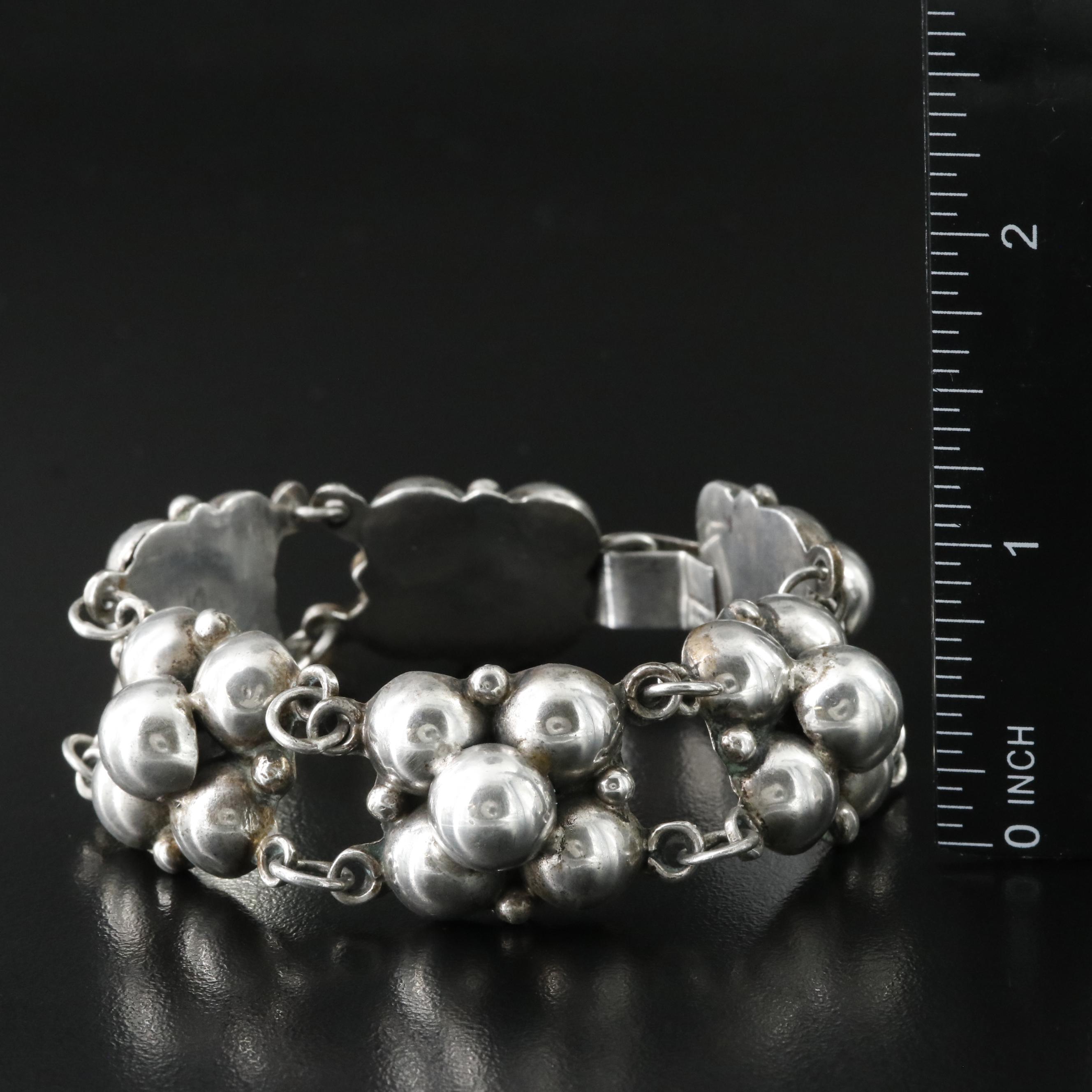 Vintage 1940s Mexican Sterling Bracelet