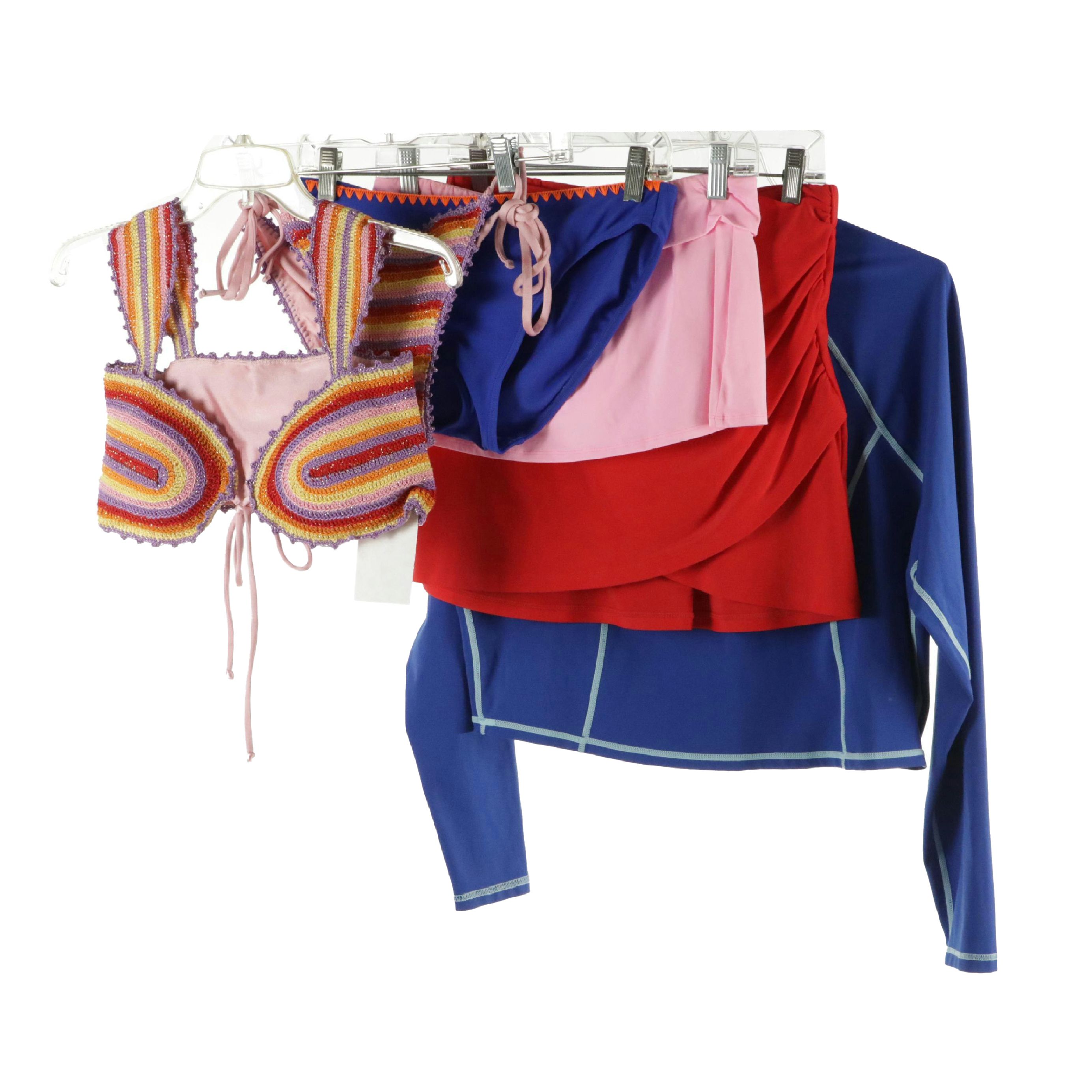 Capittana Lucy Crochet Two-Piece Swimsuit, Lilly Pulitzer Swim Skirt and More