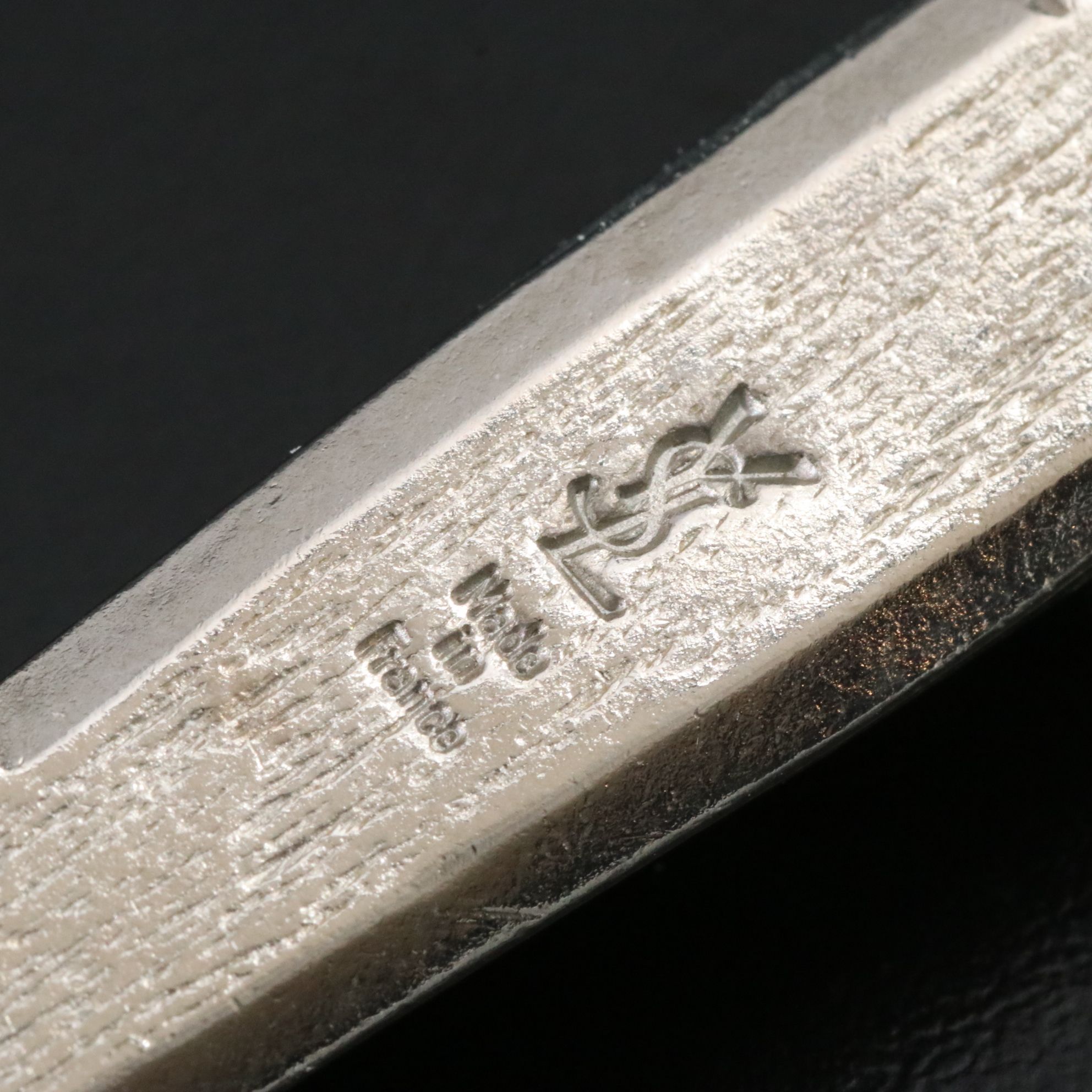 Yves Saint Laurent YSL Poured Glass Gemstone Clip Drop Earrings