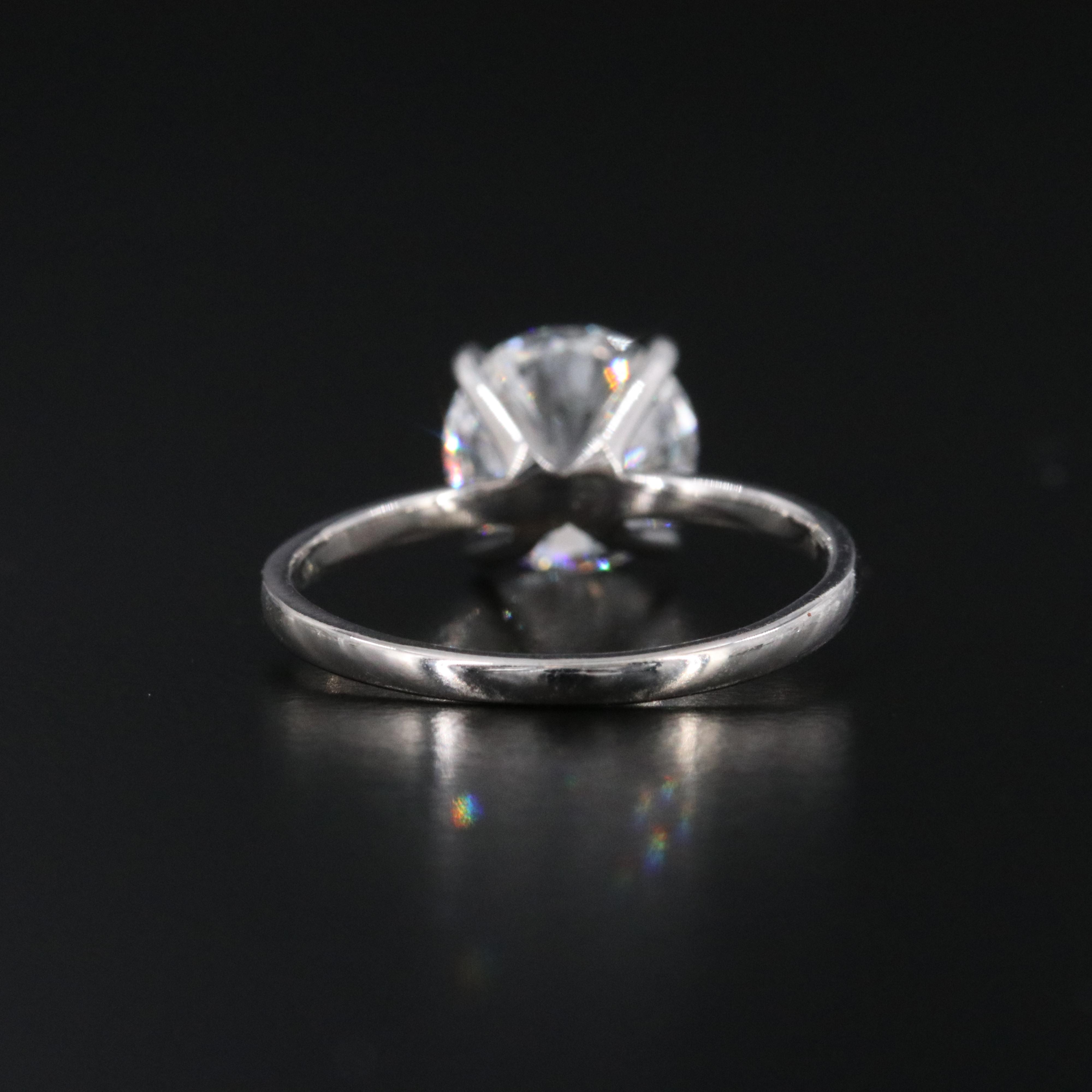 14K 2.02 CT Lab Grown Diamond Solitaire Ring with IGI Report