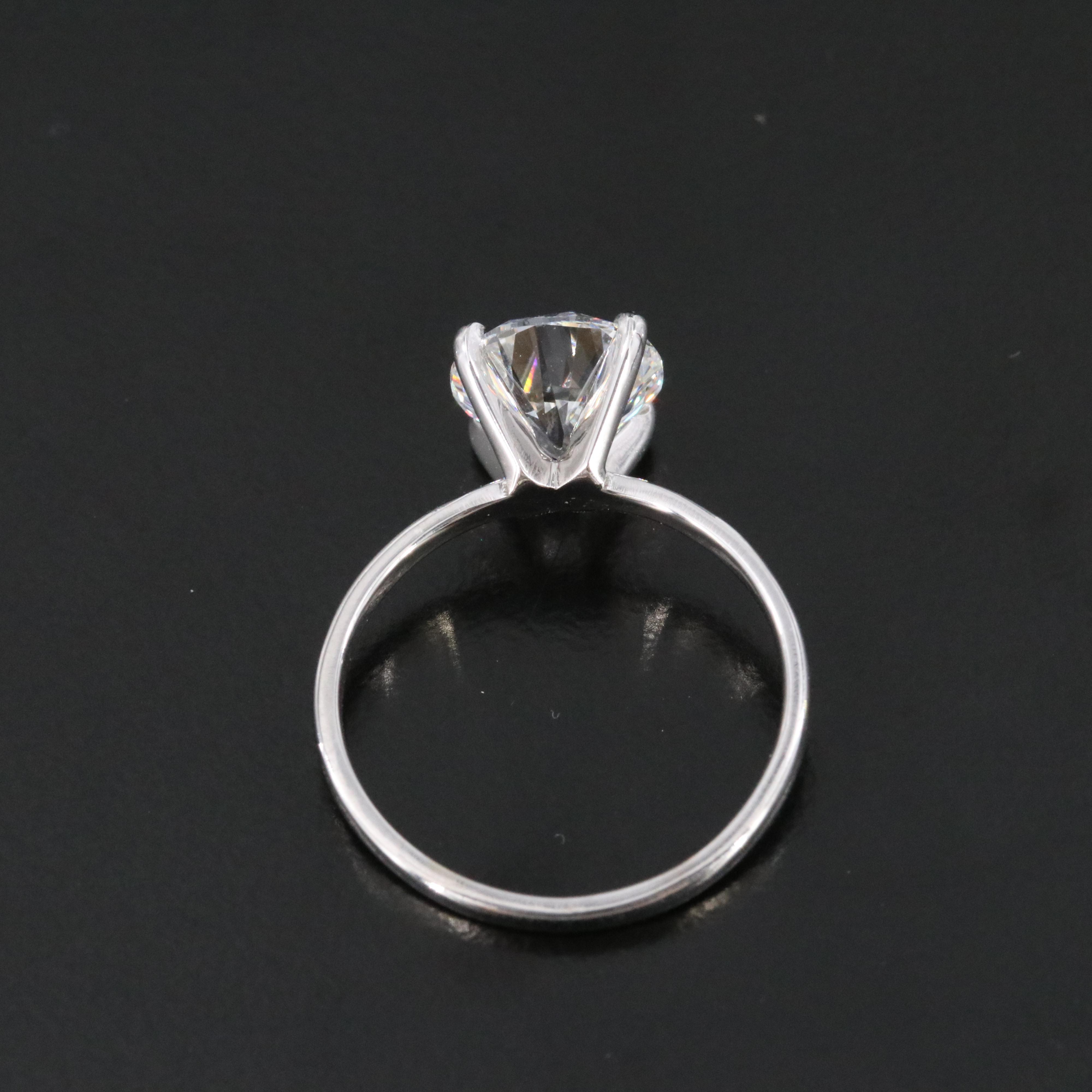 14K 2.02 CT Lab Grown Diamond Solitaire Ring with IGI Report