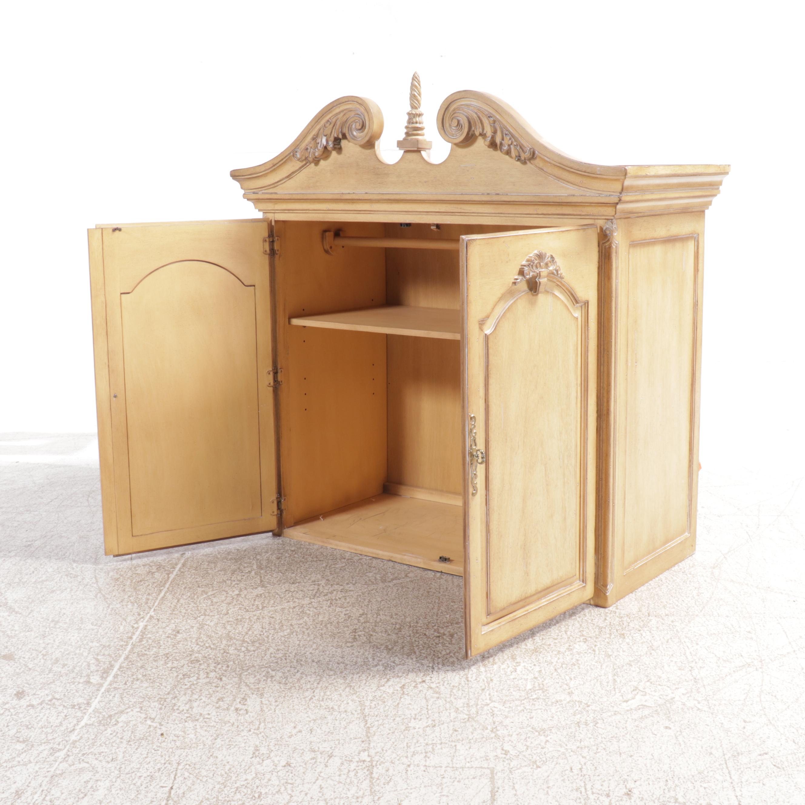 French Provincial Inspired "Burnished Wheat" Finished Wardrobe