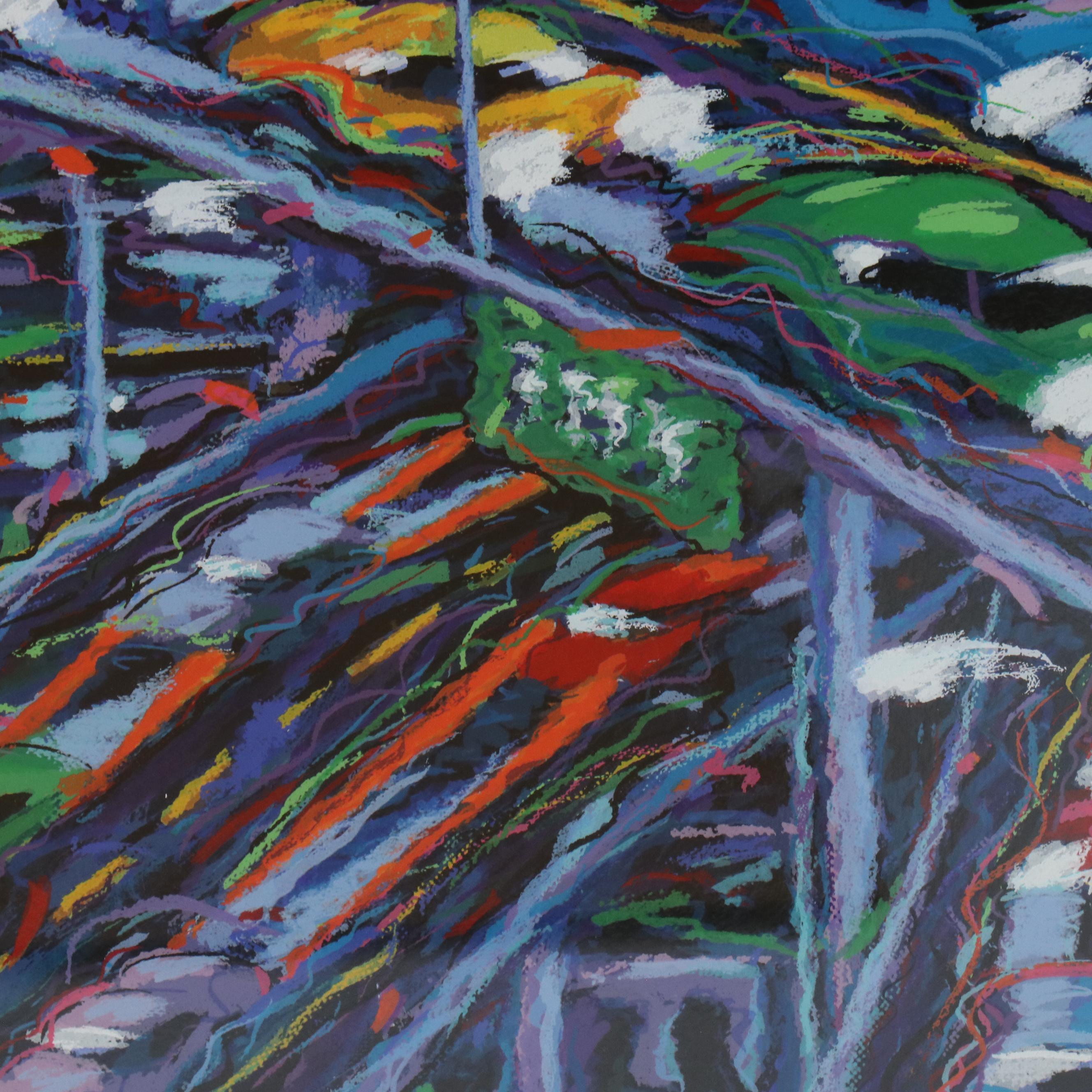 James Talmadge Serigraph "Downtown"