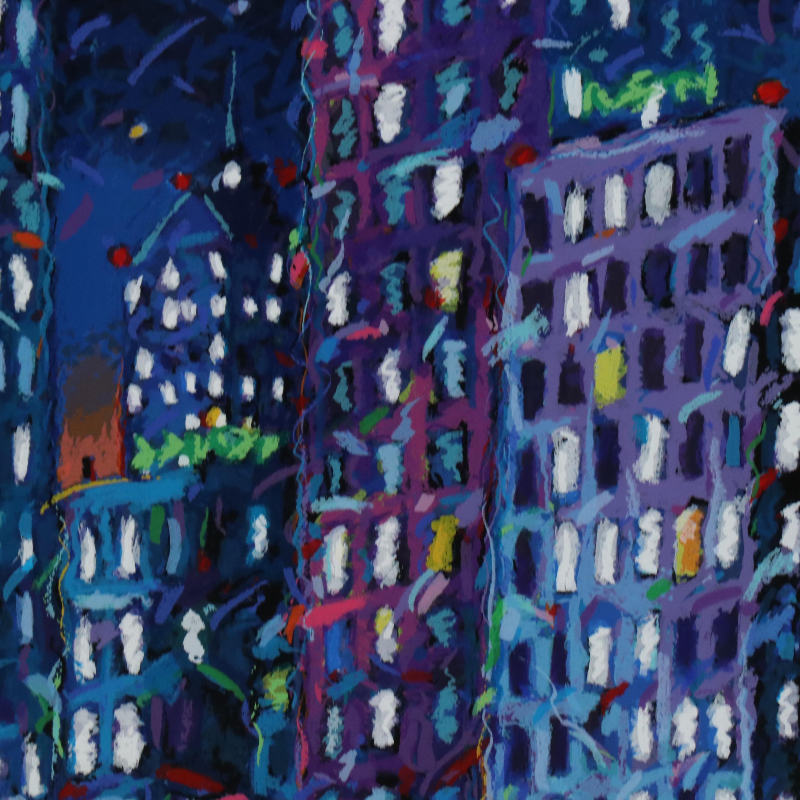 James Talmadge Serigraph "Downtown"