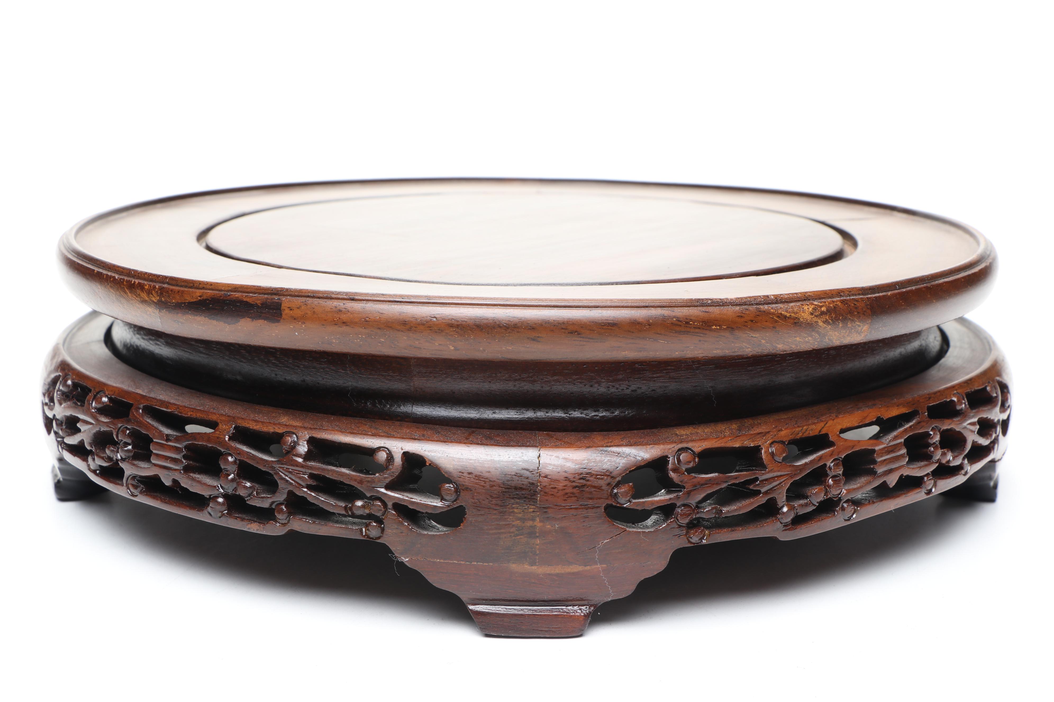 Chinese Carved Wood Stands