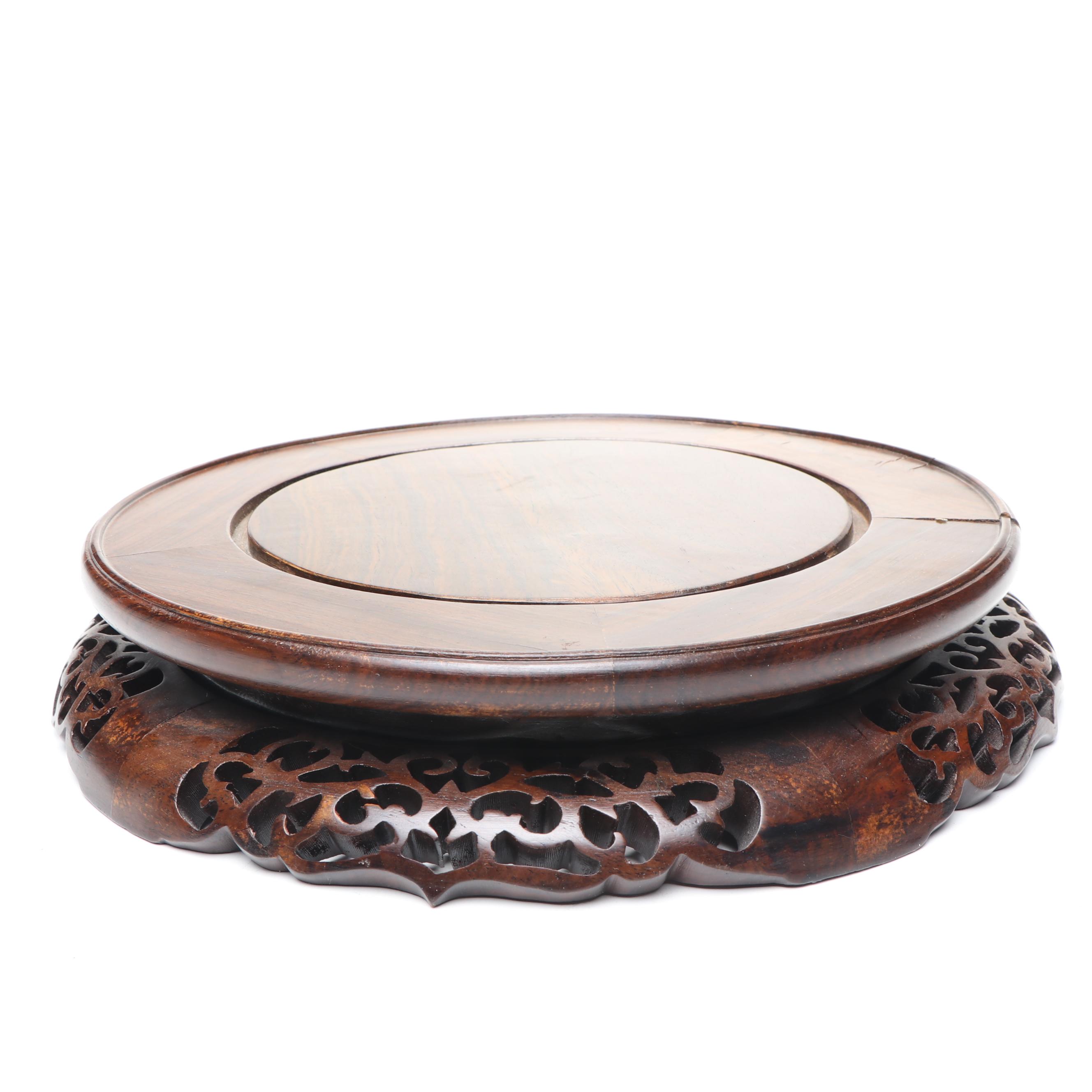 Chinese Carved Wood Stands