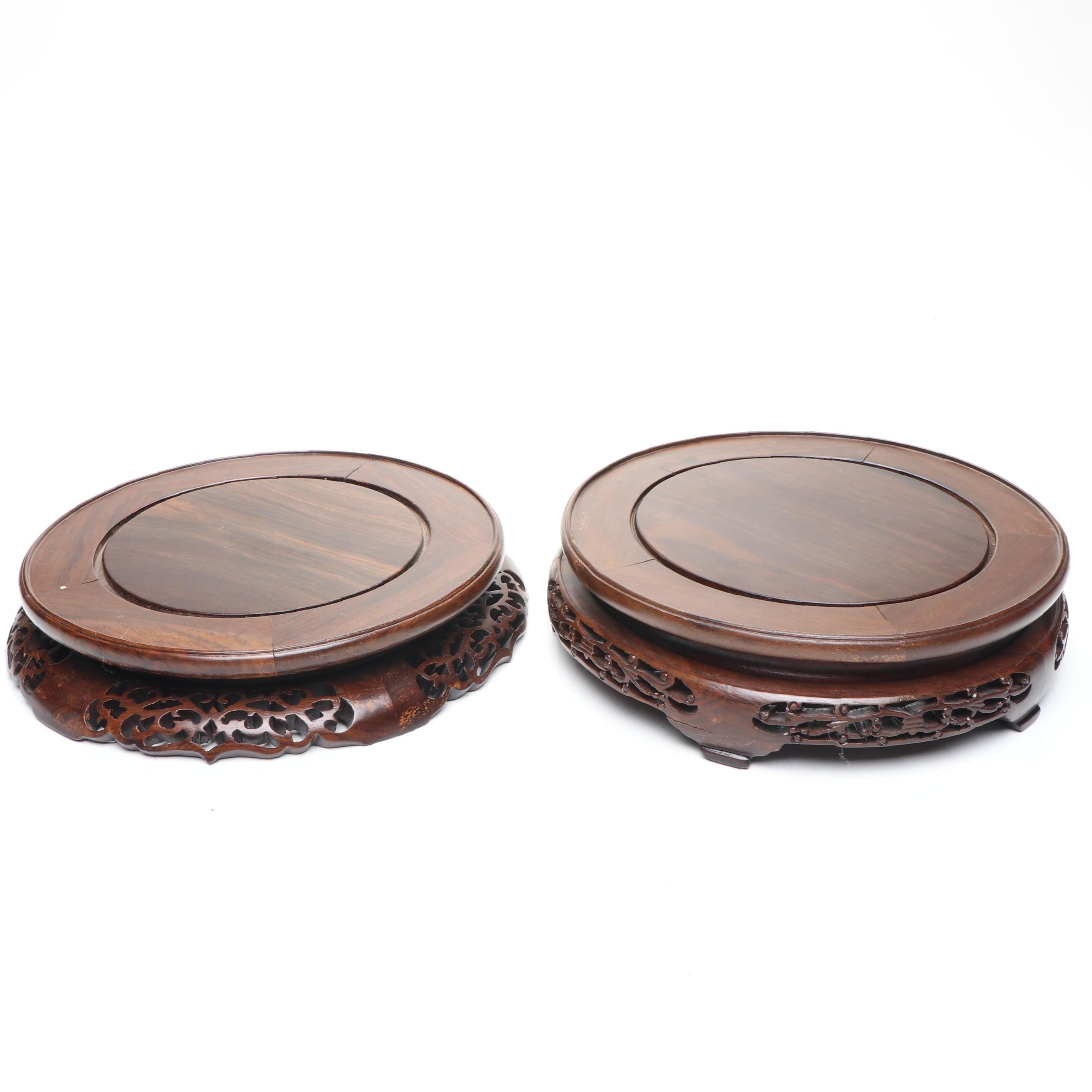 Chinese Carved Wood Stands