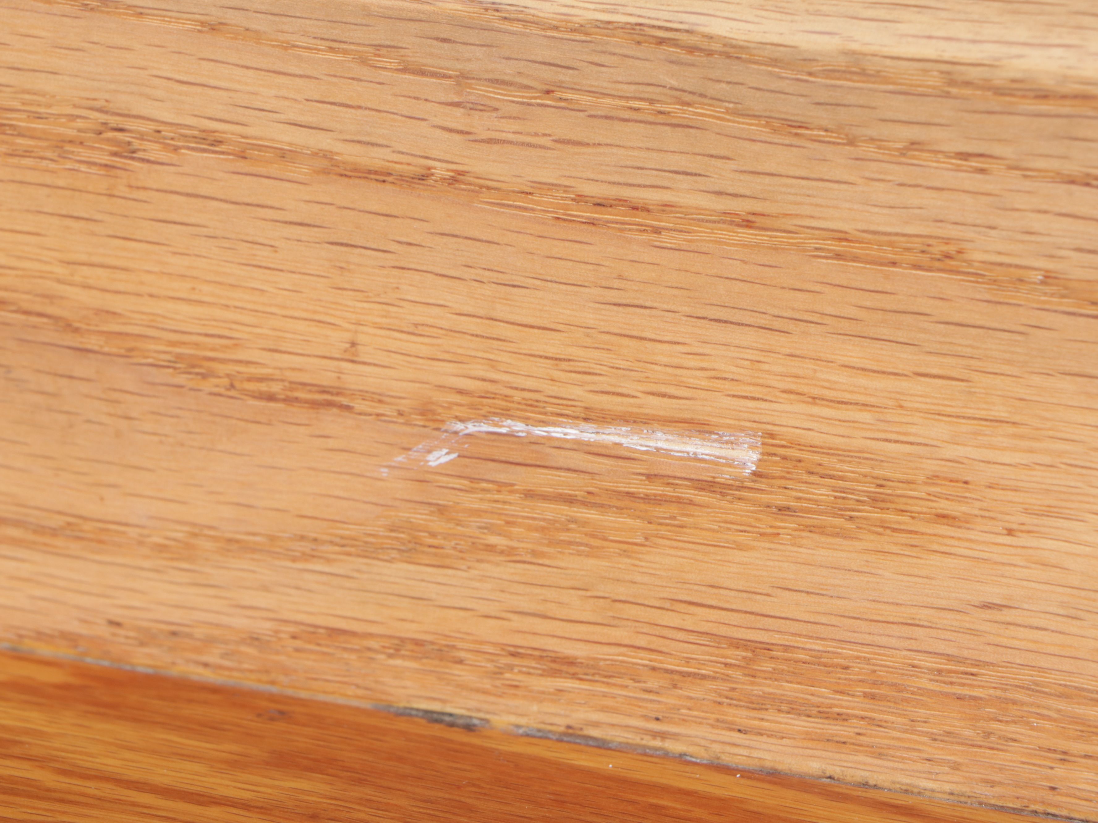 Oak Work Table with Storage Cubbies