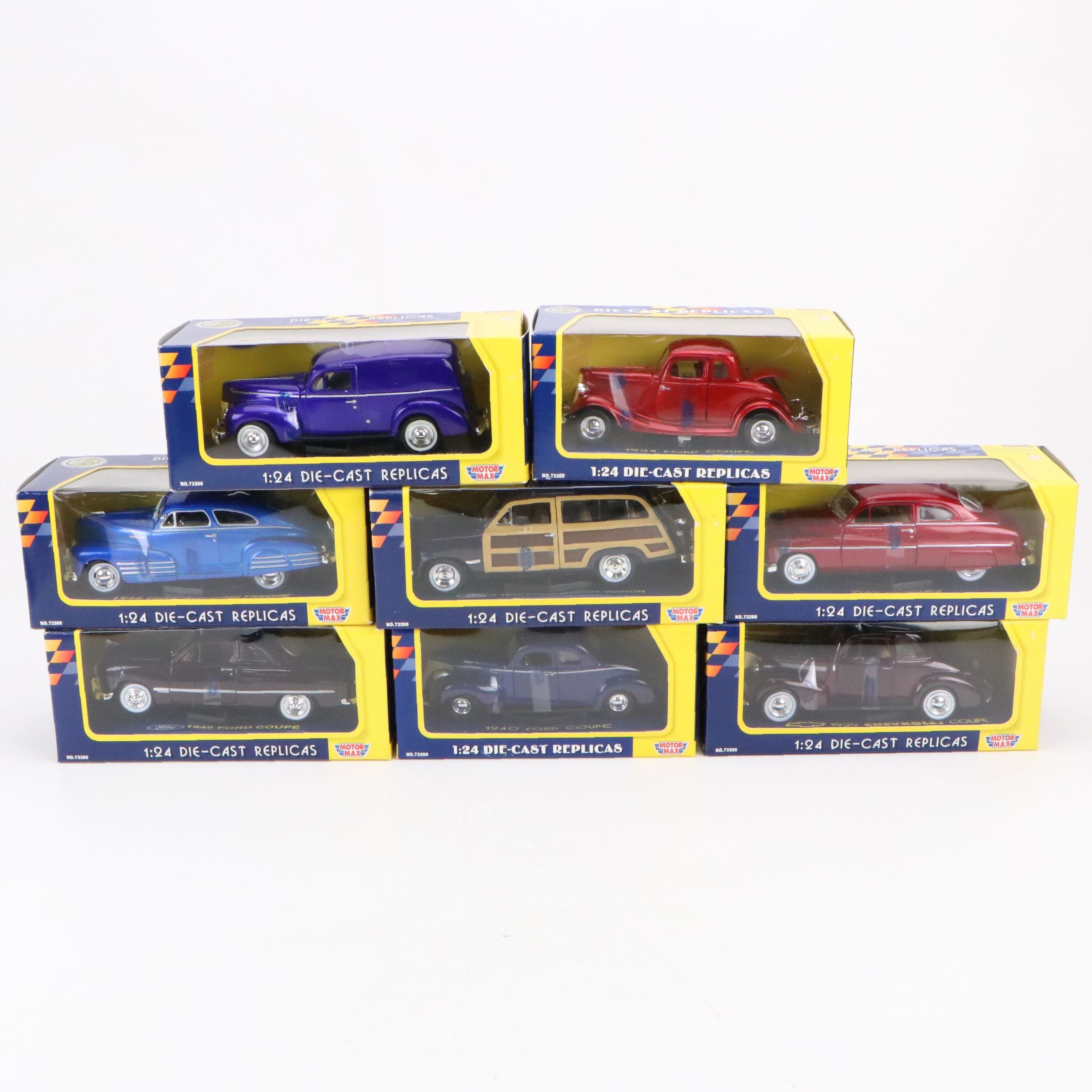 MotorMax "1948 Chevy Aerosedan Fleetline" and More Diecast Replica Model Cars