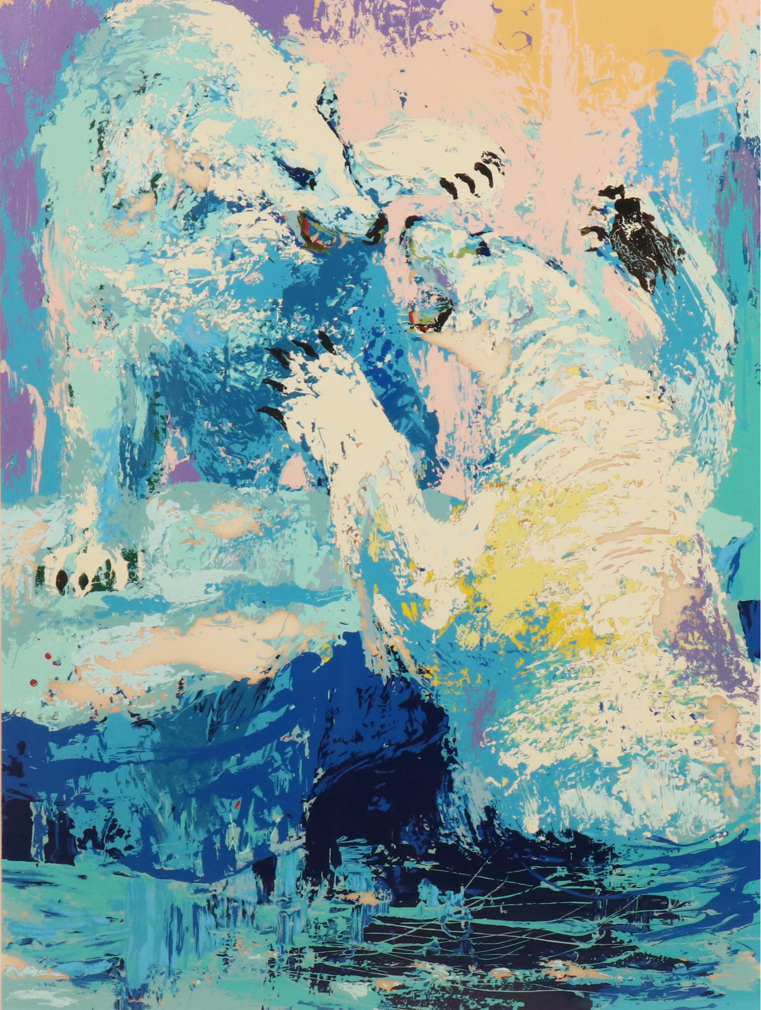 LeRoy Neiman Serigraph "Polar Bears"