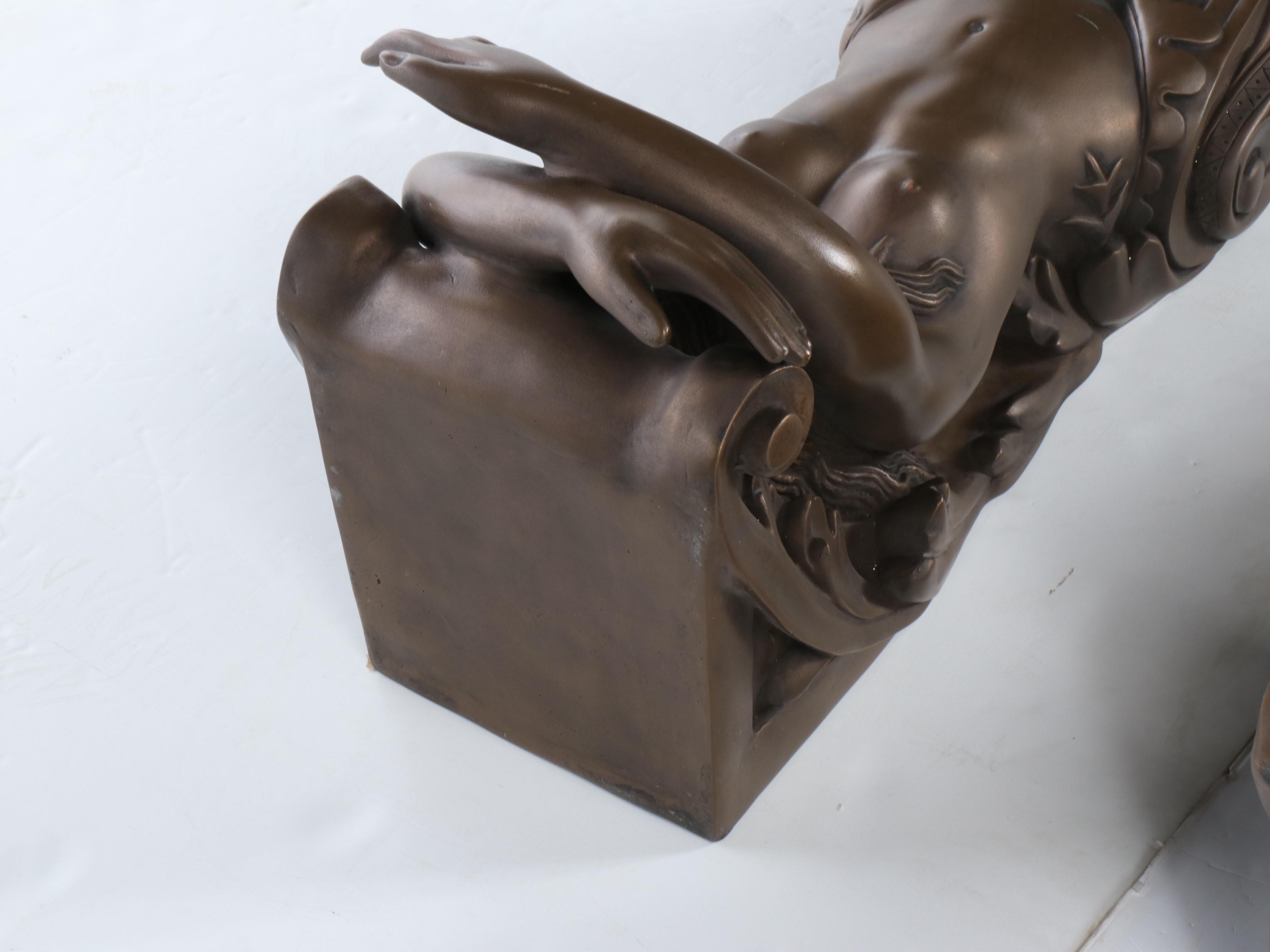 Bronze Finish Mermaid Wall Décor