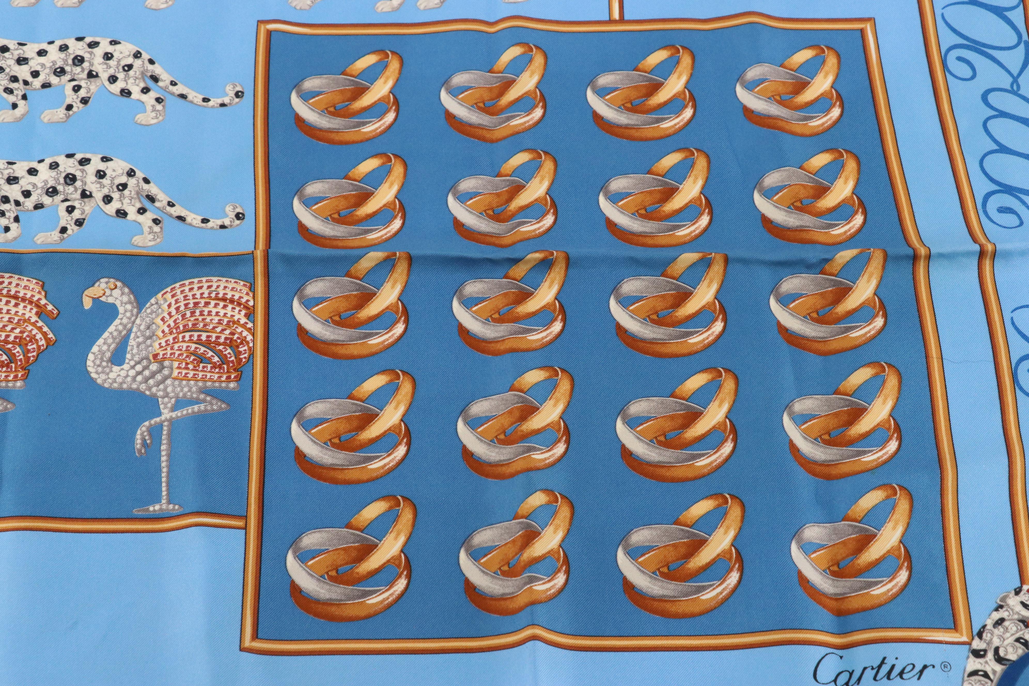 Cartier Printed Silk Twill Scarf