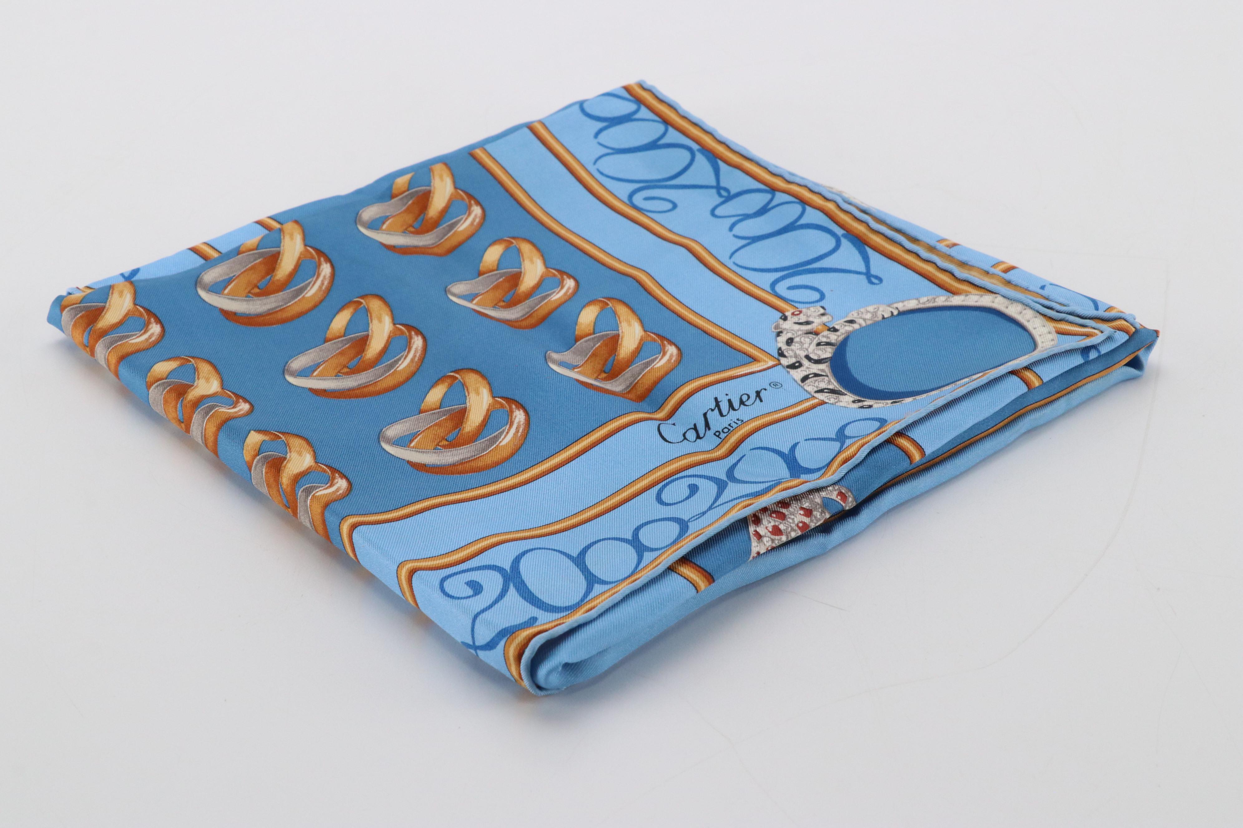 Cartier Printed Silk Twill Scarf