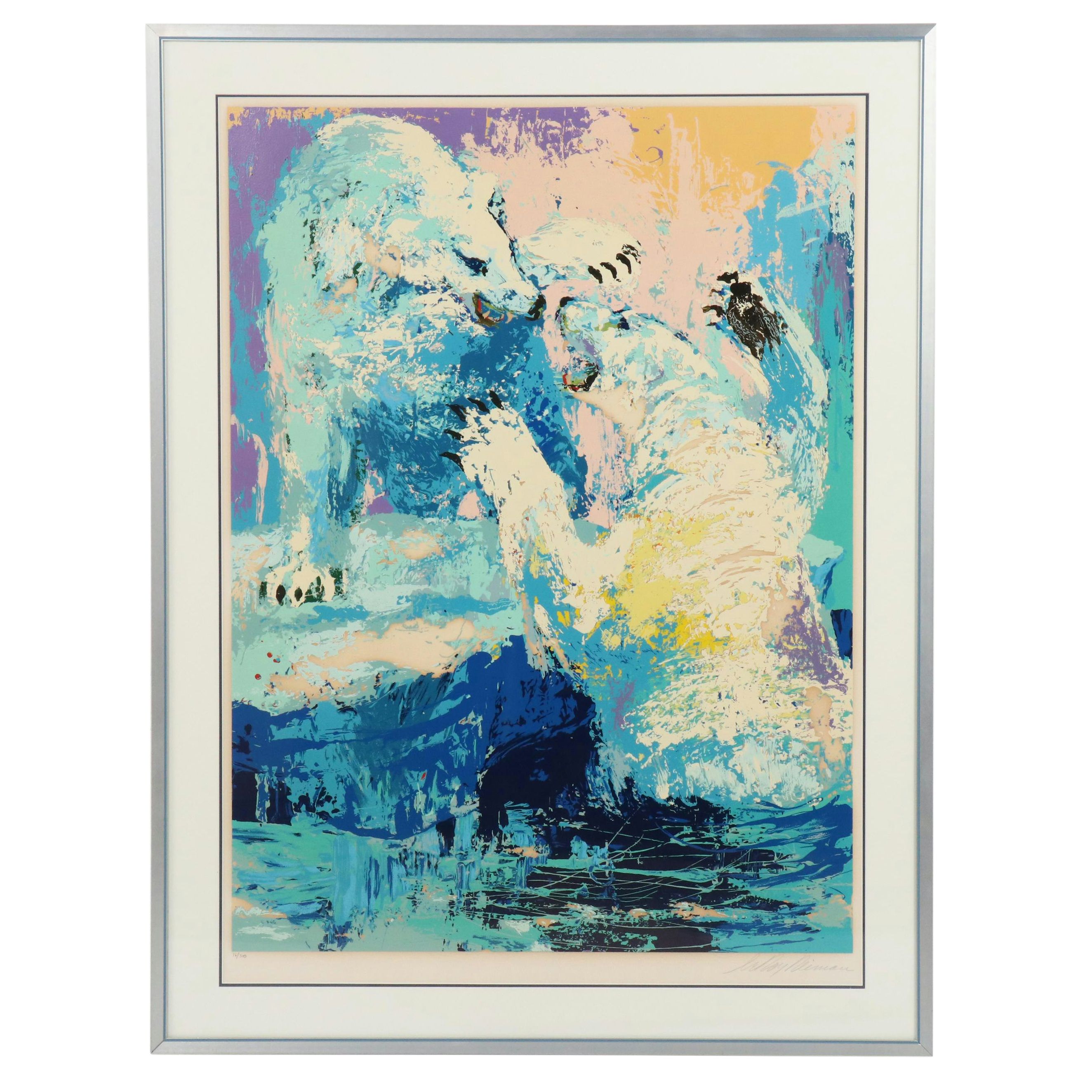 LeRoy Neiman Serigraph "Polar Bears"