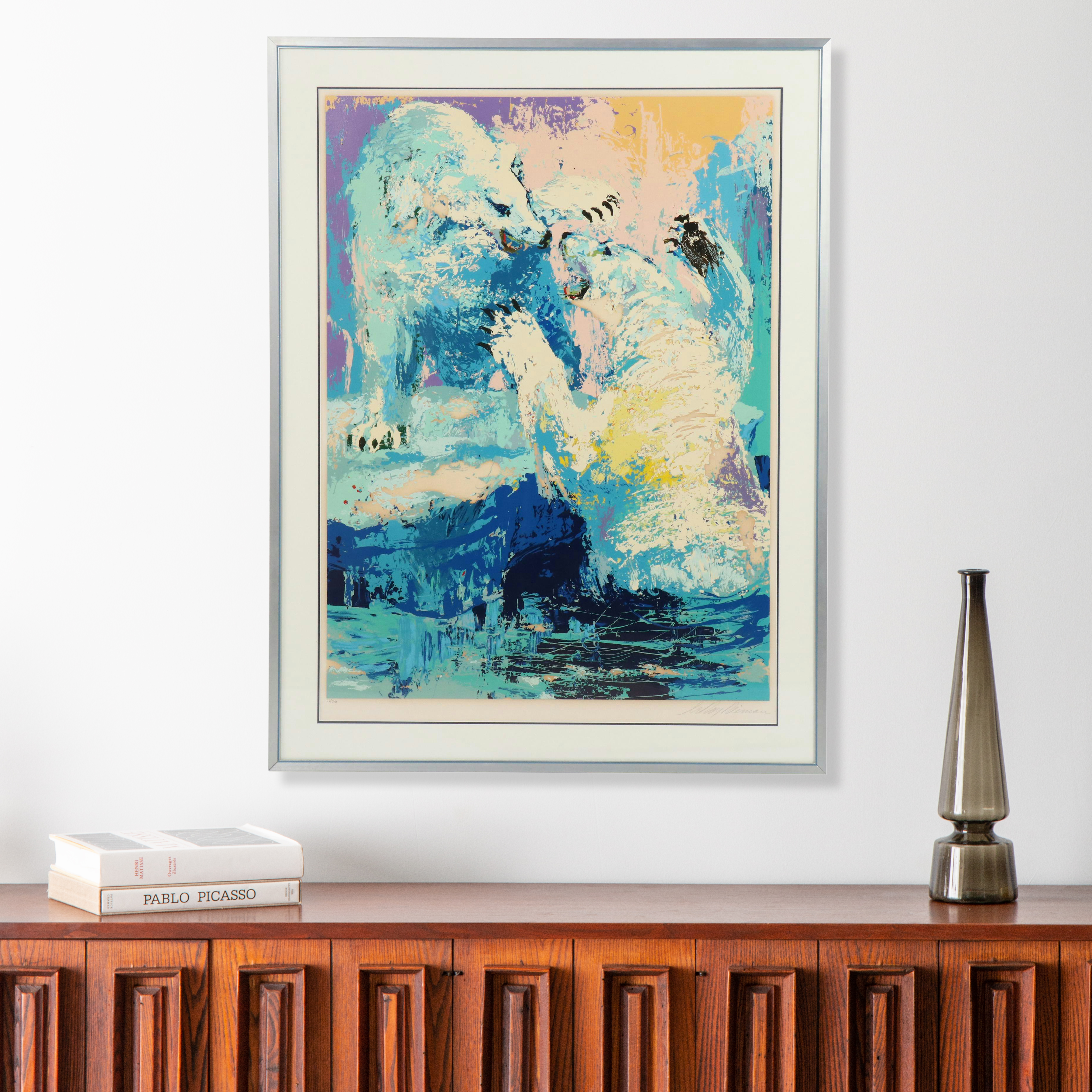 LeRoy Neiman Serigraph "Polar Bears"