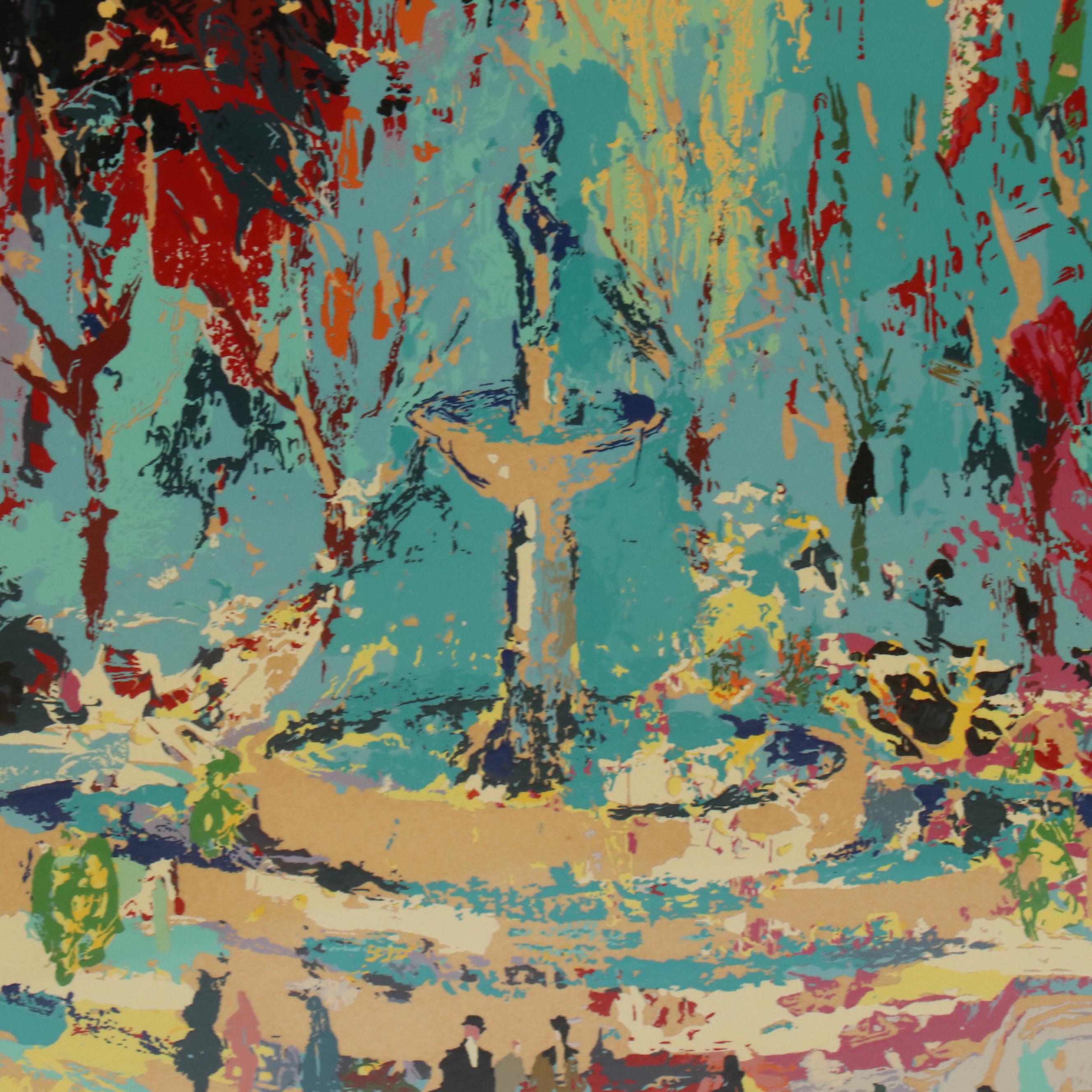 LeRoy Neiman Serigraph "Plaza Square"