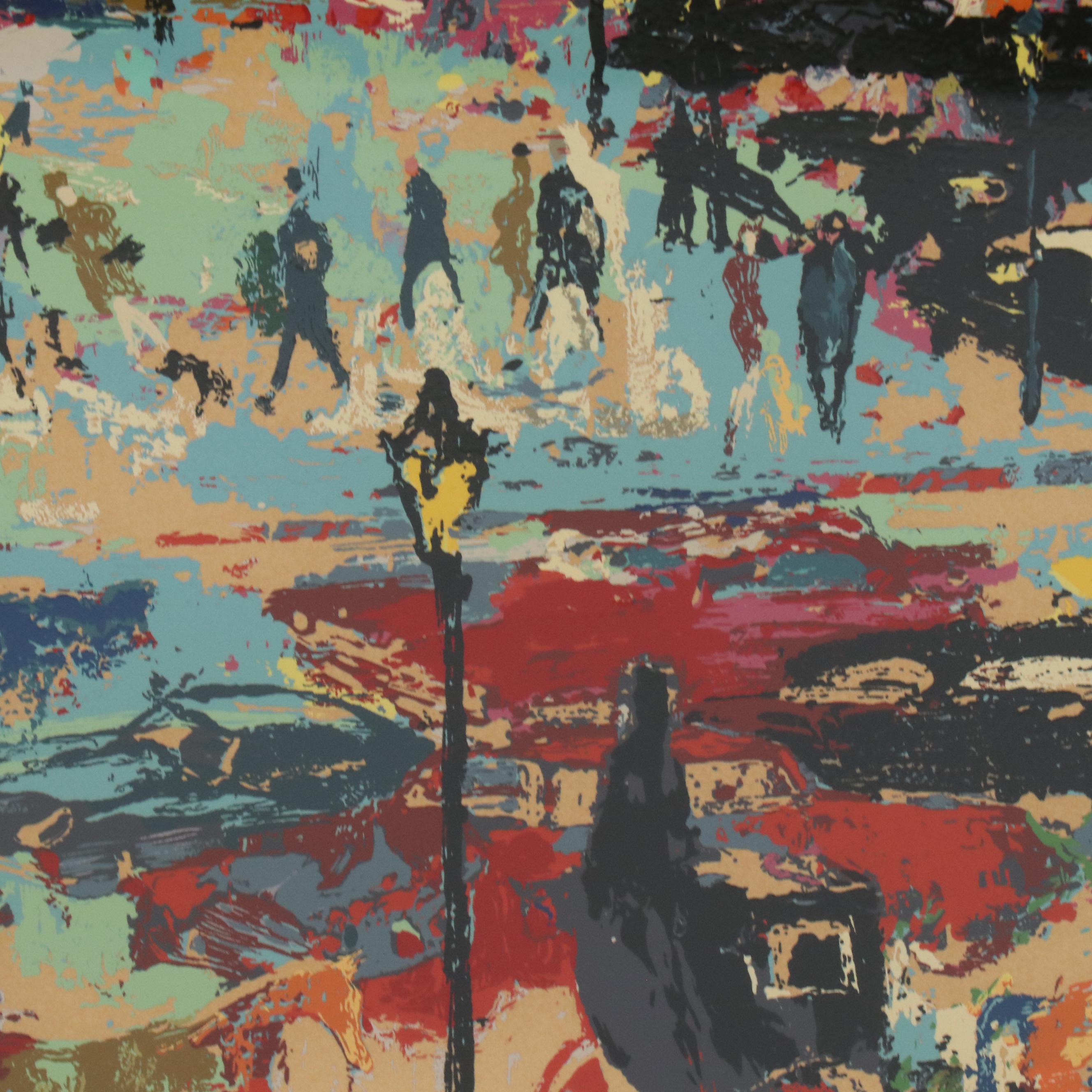 LeRoy Neiman Serigraph "Plaza Square"