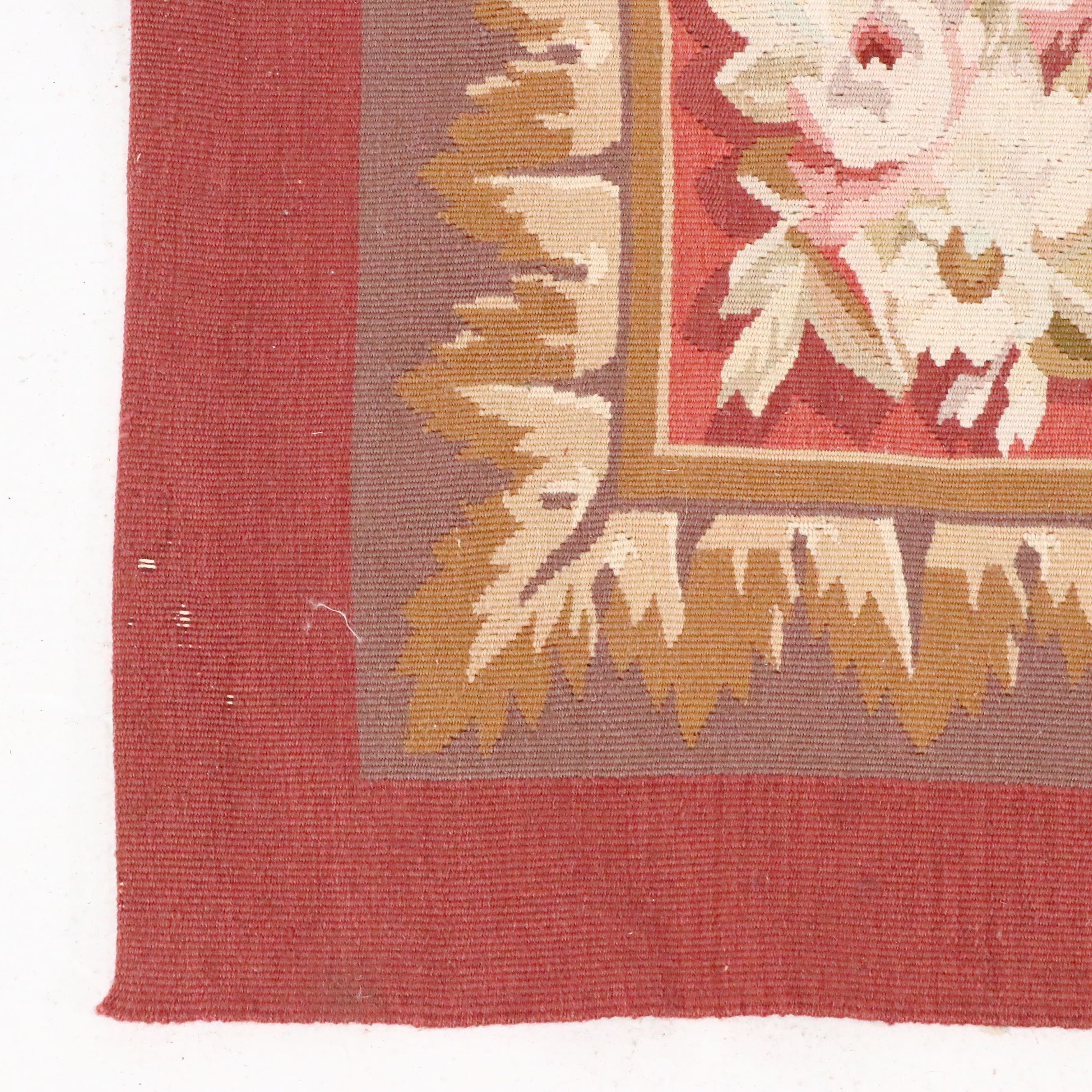 7'11 x 11'1 Handmade Sino-French Aubusson Needlepoint Area Rug