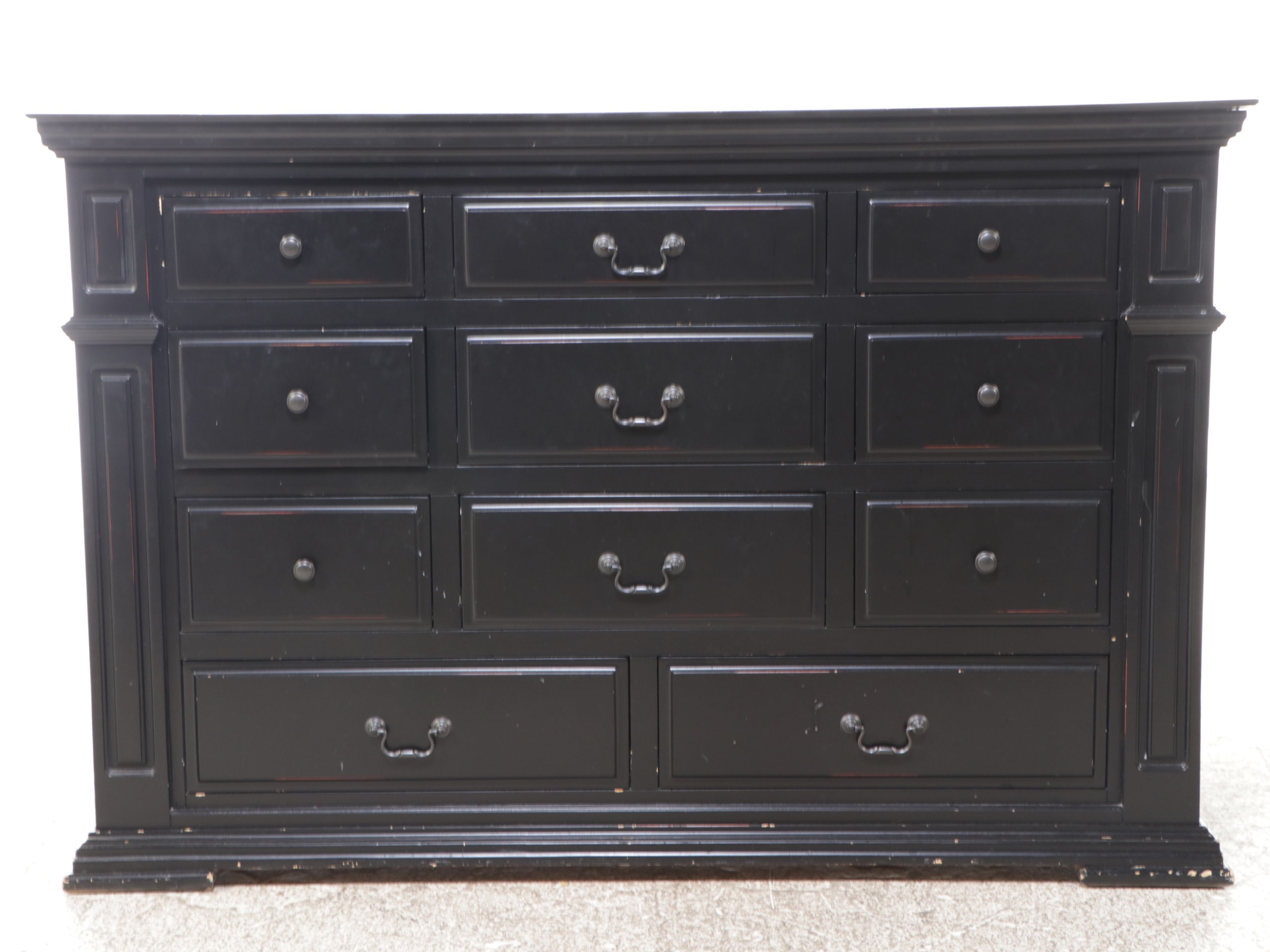Black Finished Wood Dresser, 21st Century