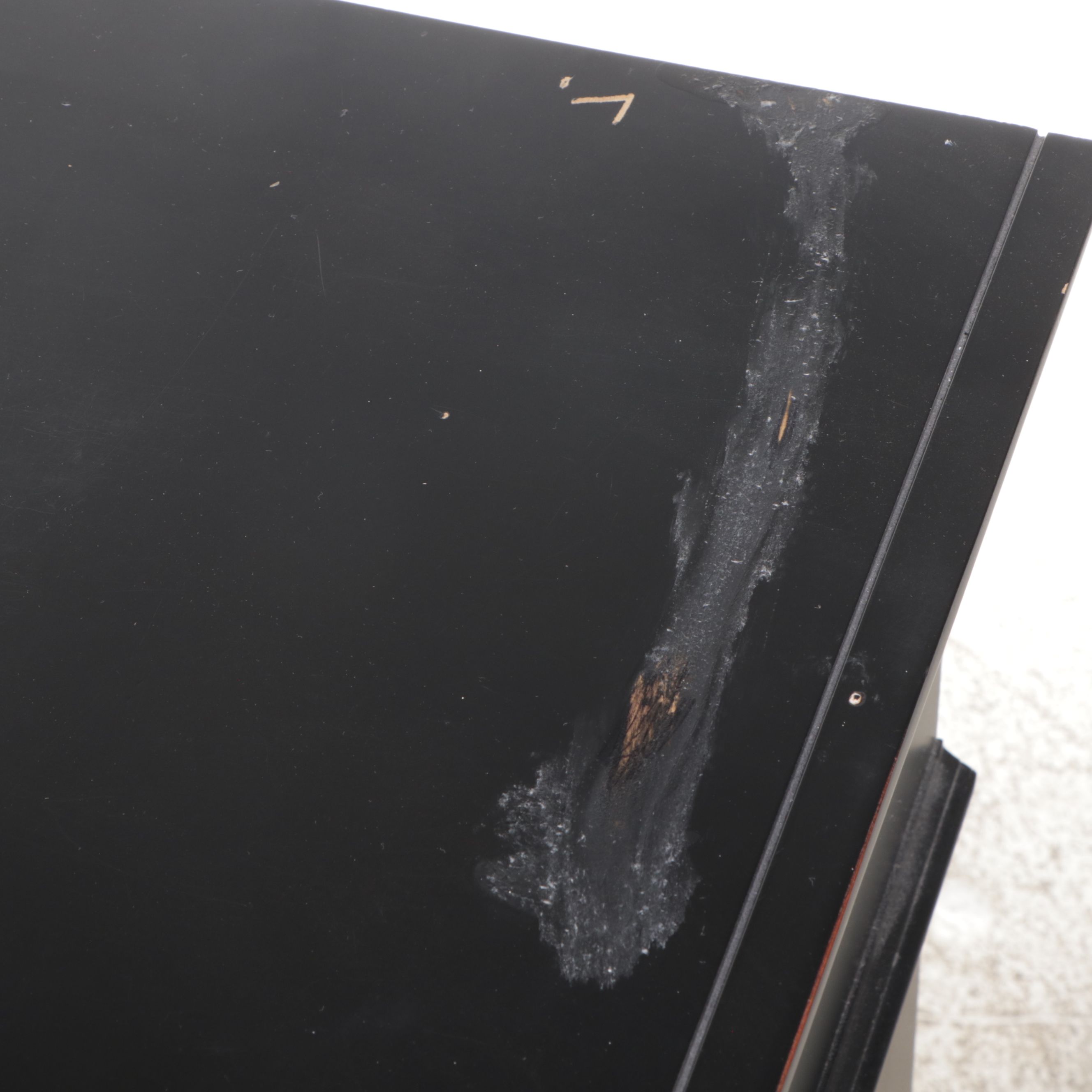 Black Finished Wood Dresser, 21st Century