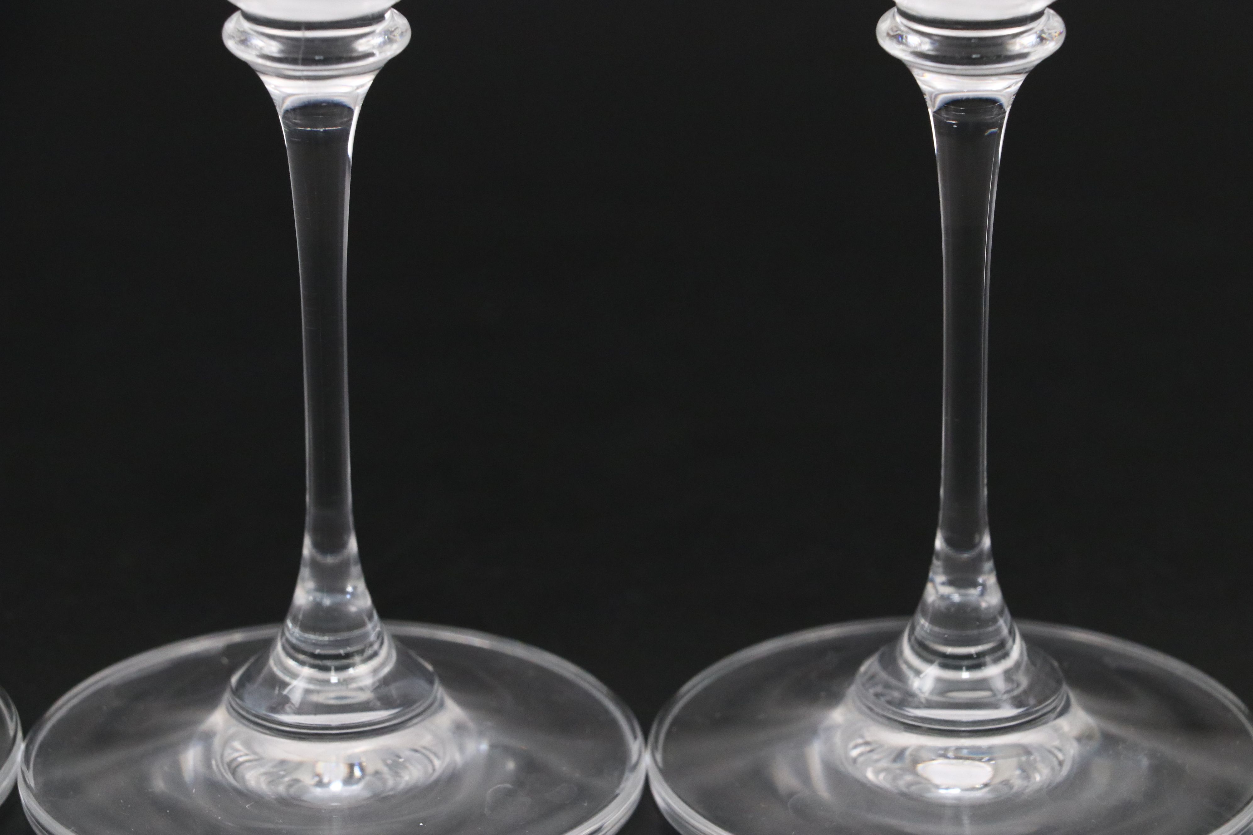 Column Stem Glass Champagne Flutes