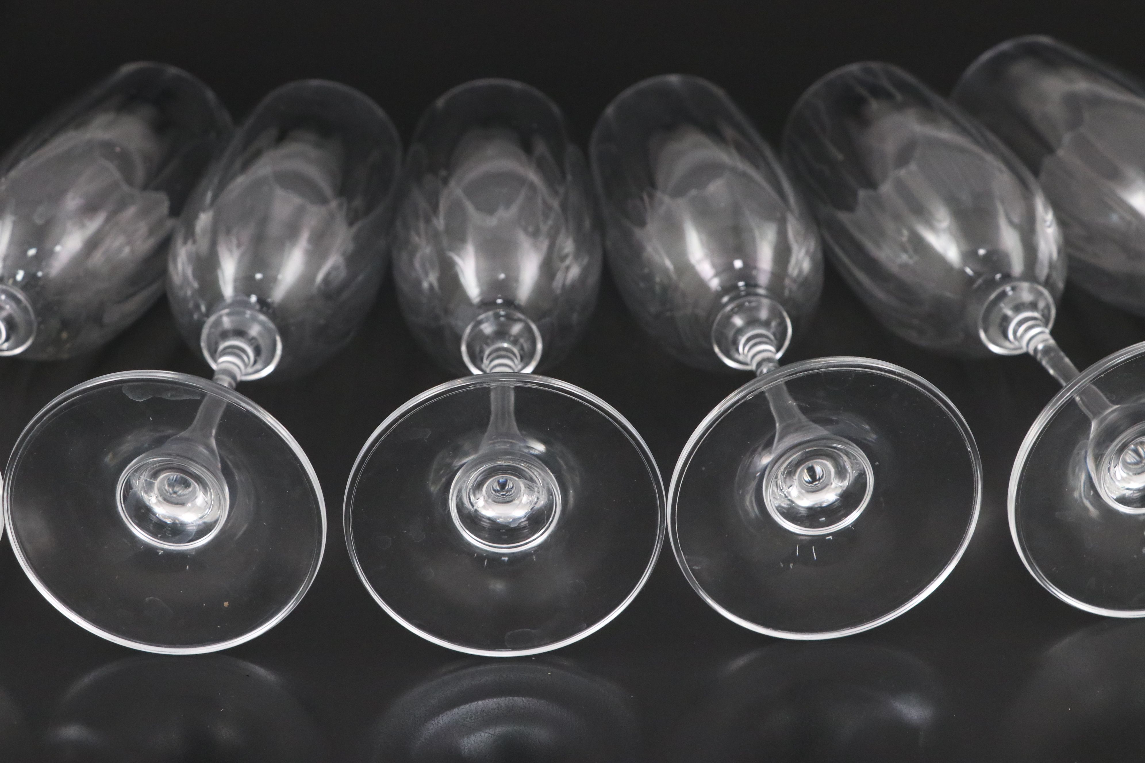 Column Stem Glass Champagne Flutes