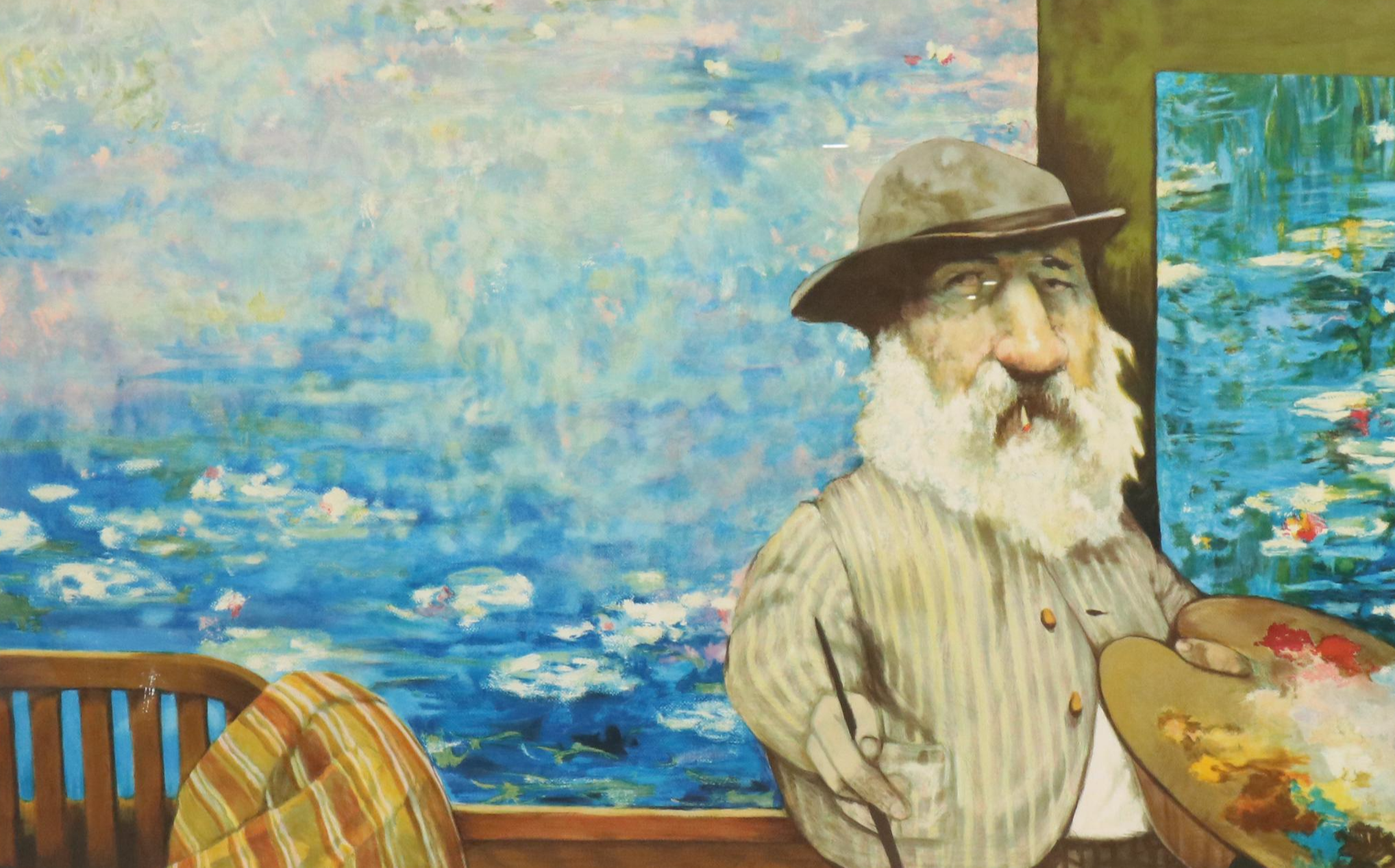 Charles Bragg Lithograph "Portrait of Monet"