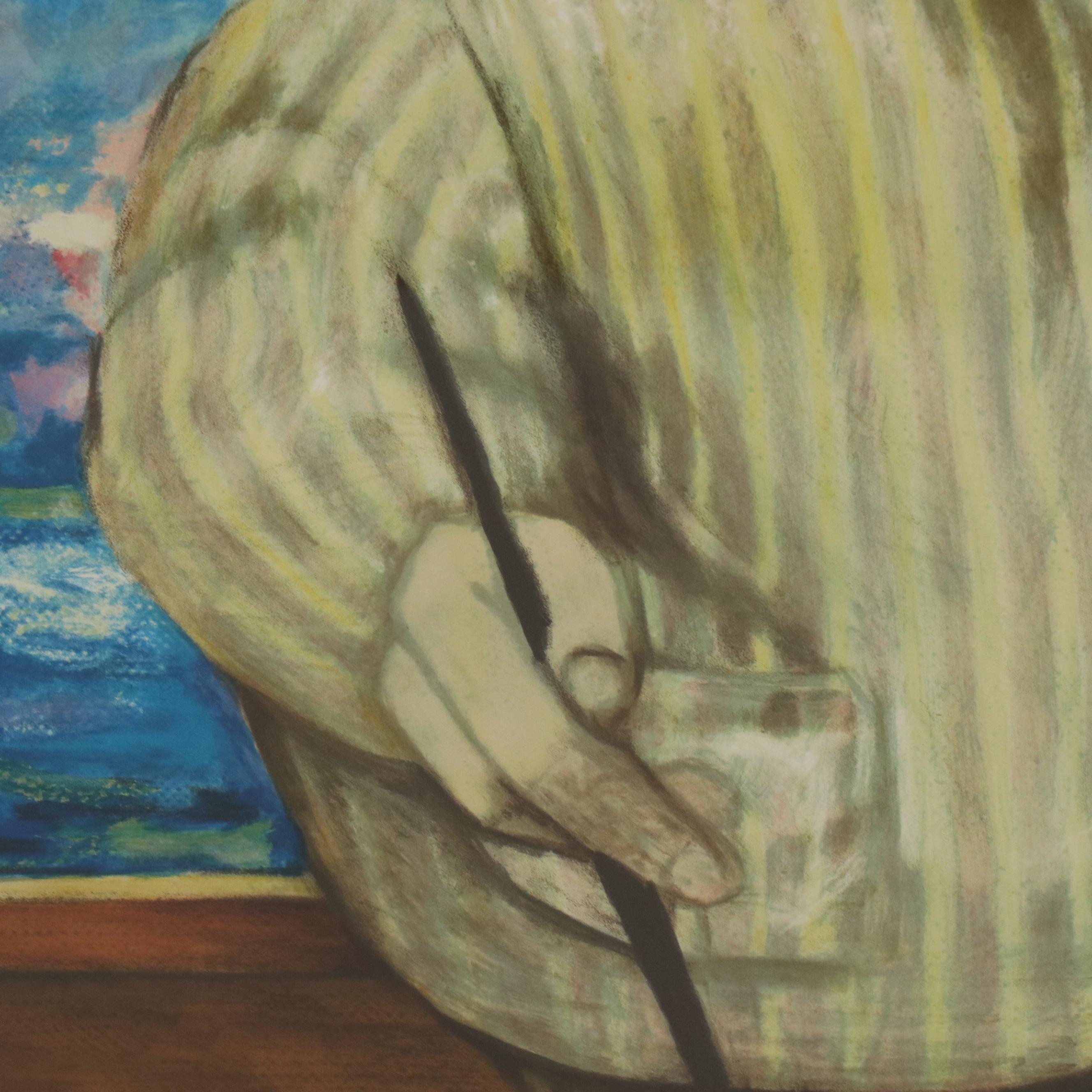 Charles Bragg Lithograph "Portrait of Monet"