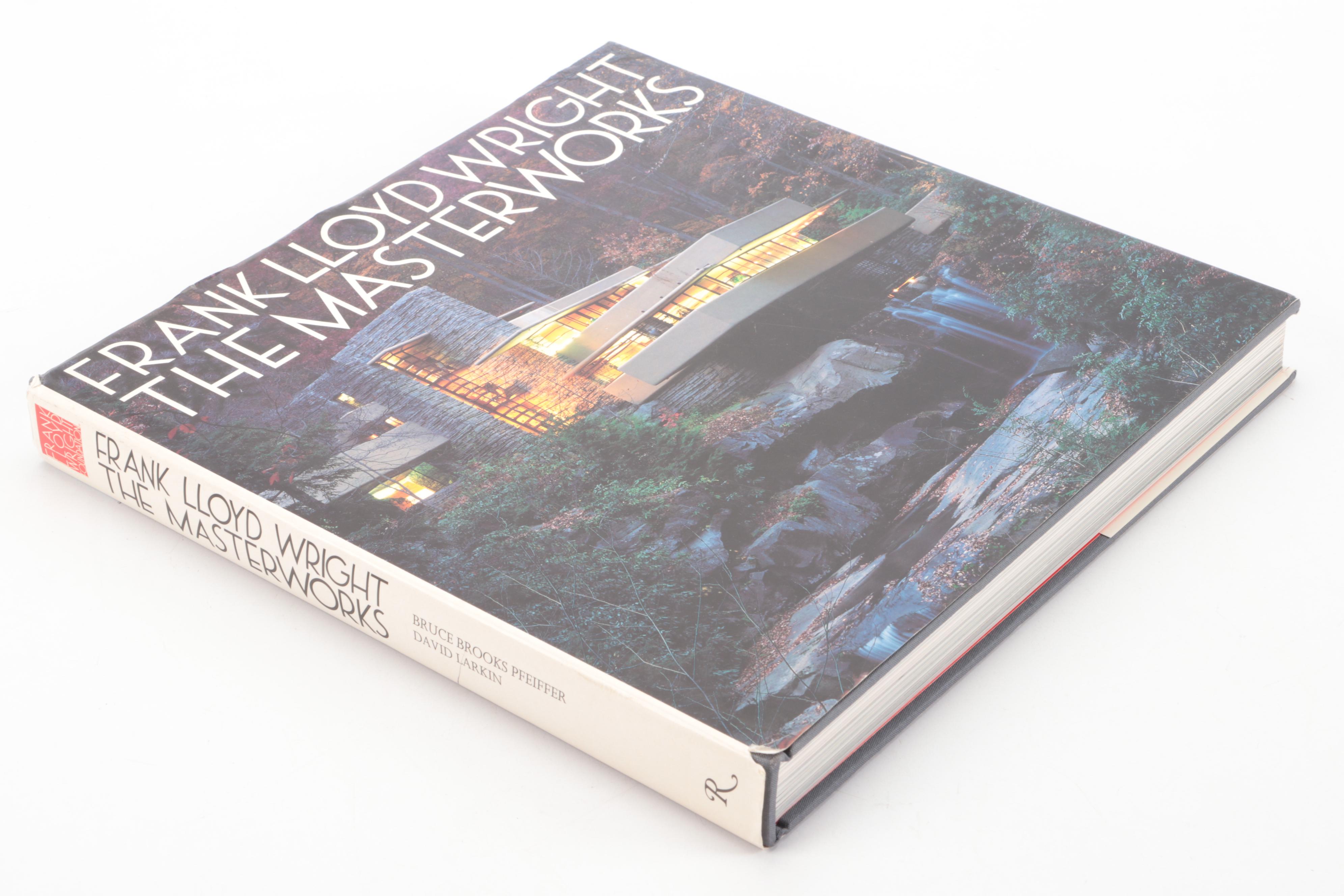 Signed First Edition "Frank Lloyd Wright: The Masterworks" by Bruce B. Pfeiffer