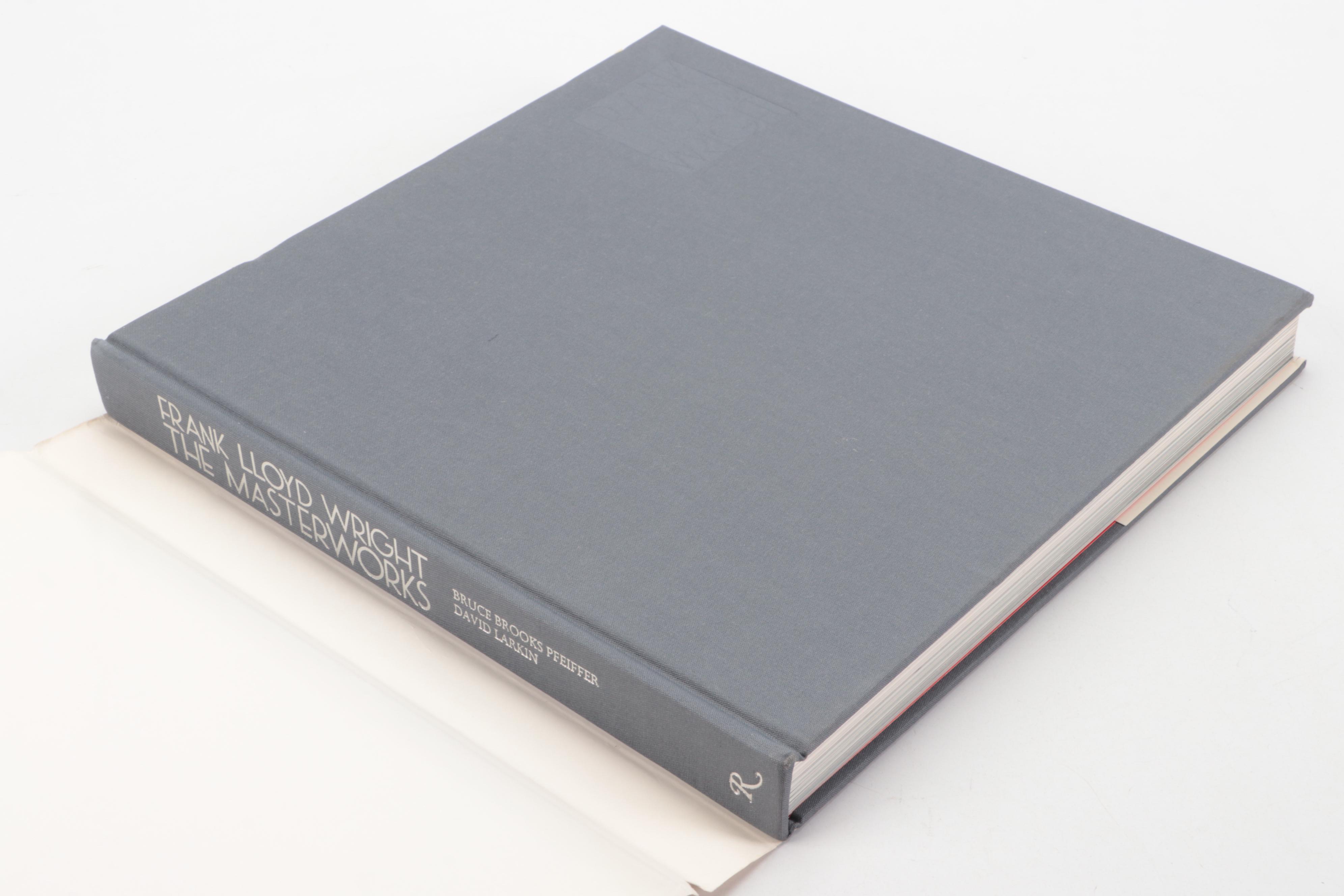 Signed First Edition "Frank Lloyd Wright: The Masterworks" by Bruce B. Pfeiffer