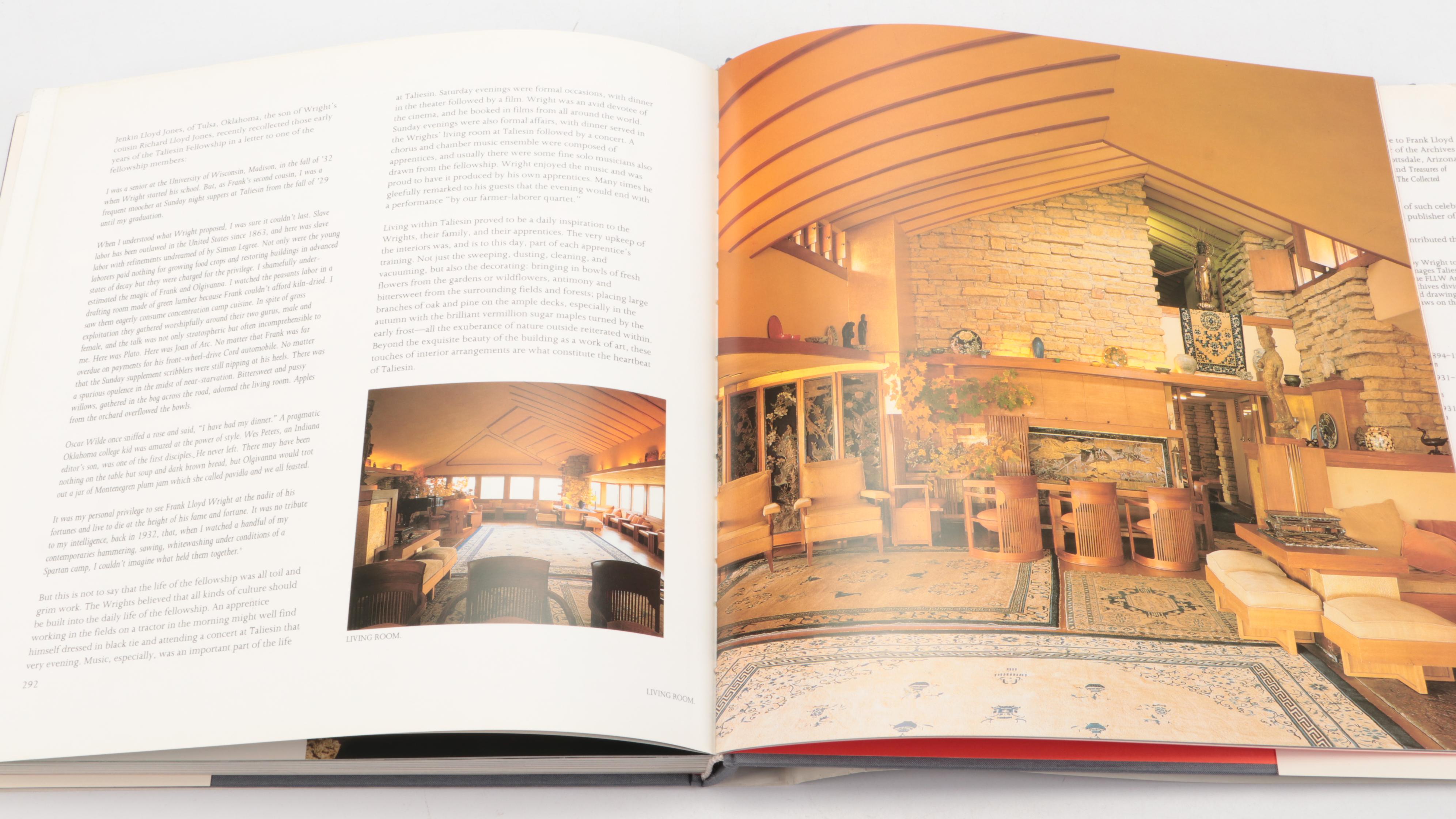 Signed First Edition "Frank Lloyd Wright: The Masterworks" by Bruce B. Pfeiffer