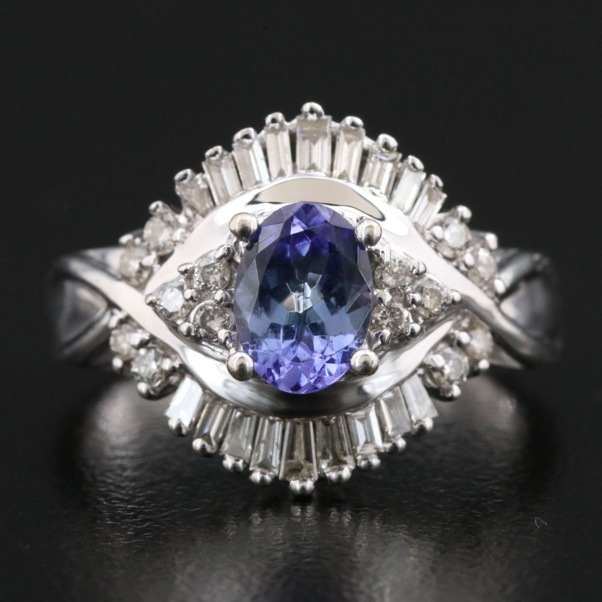 14K Tanzanite and Diamond Ring