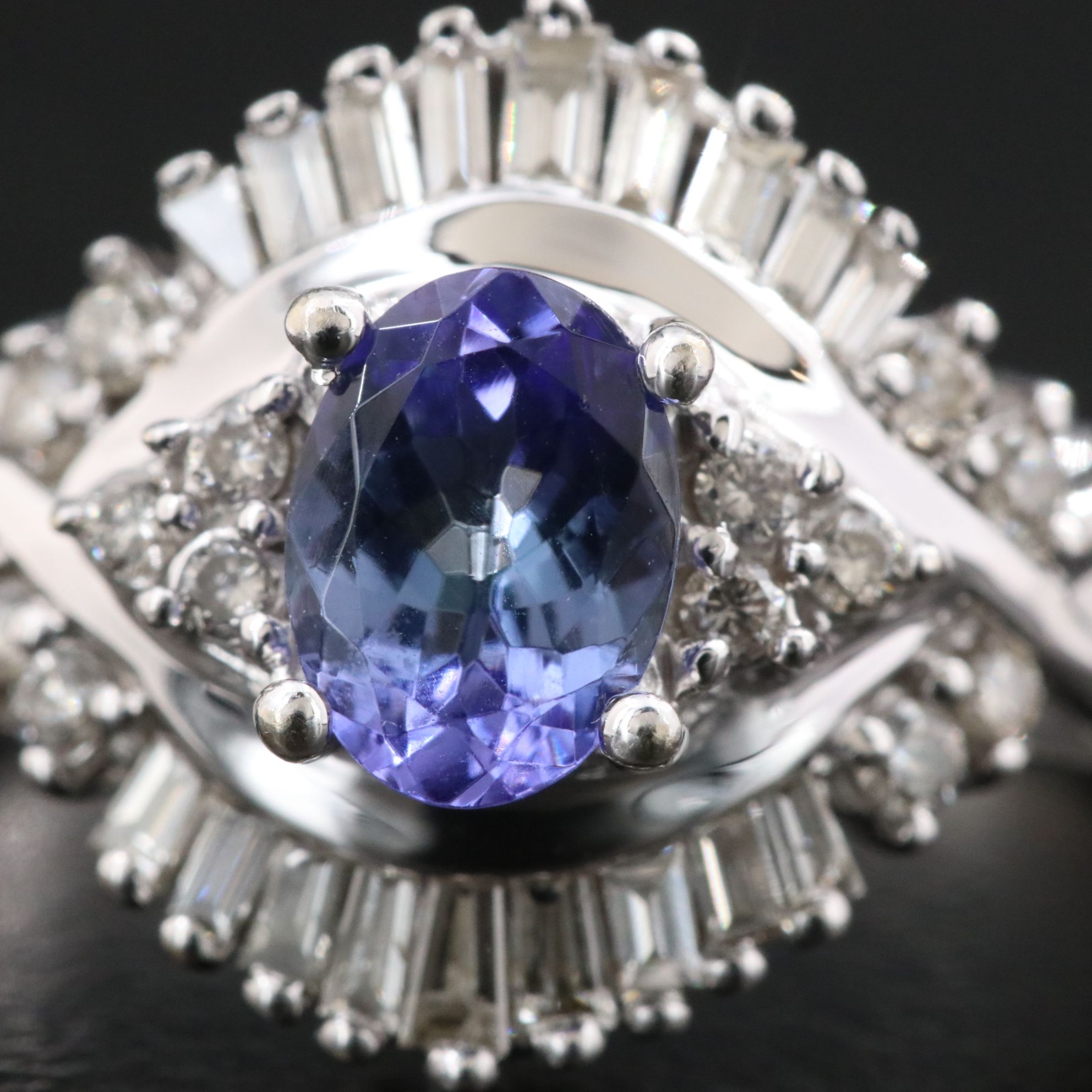 14K Tanzanite and Diamond Ring