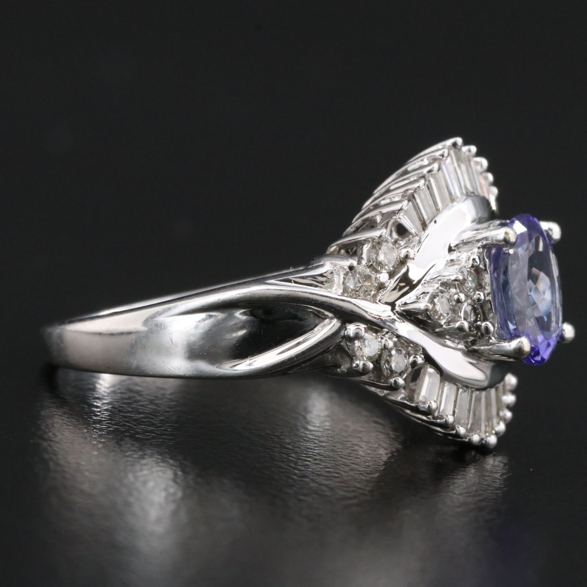 14K Tanzanite and Diamond Ring
